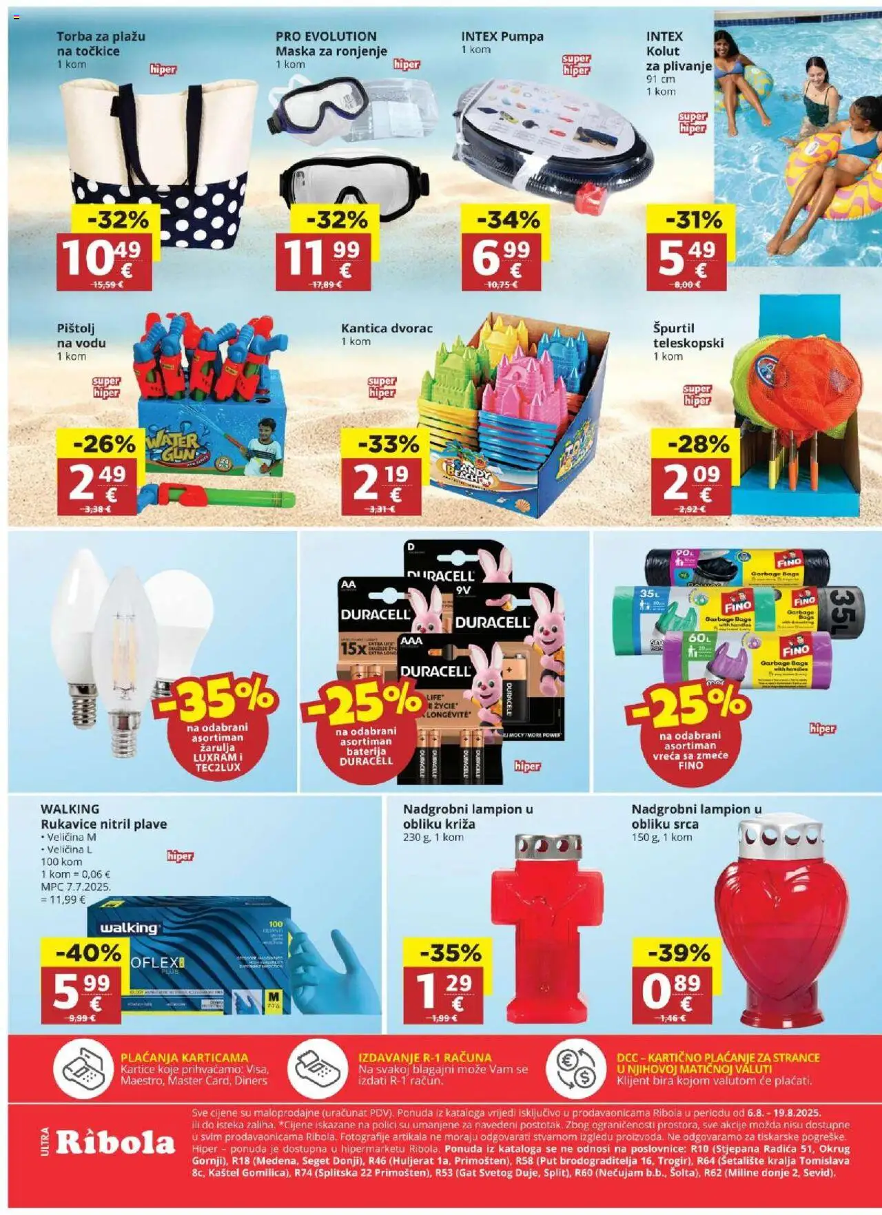 Ultra Gros katalog | vrijedi od 06.08.2025 | Stranica: 16 | Proizvodi: Maska za ronjenje, Baterija, Lampion, Torba