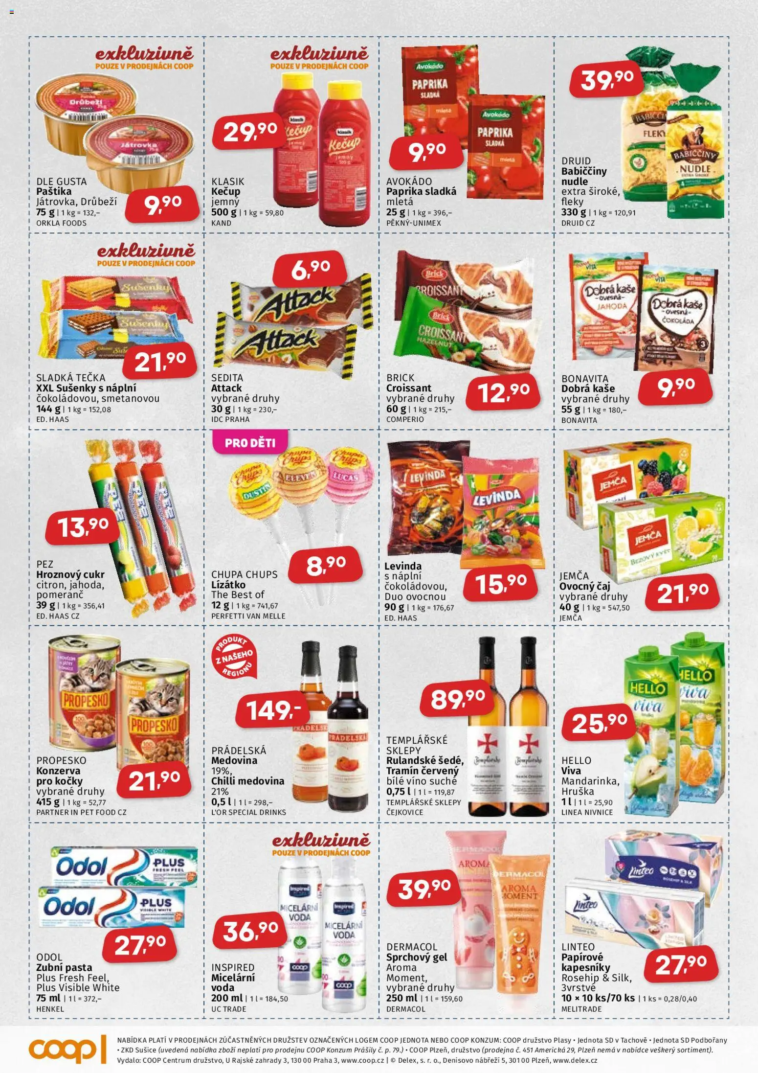 Coop leták od 19.11.2025 | Strana: 3 | Produkty: Sprchový gel, Bílé víno, Víno, Medovina