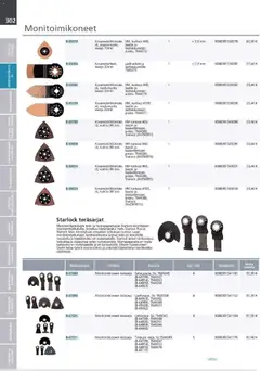 Makita-mainoslehti voimassa 24.03.2026 alkaen | Sivu: 302 | Tuotteet: Monitoimikone, Käsineet