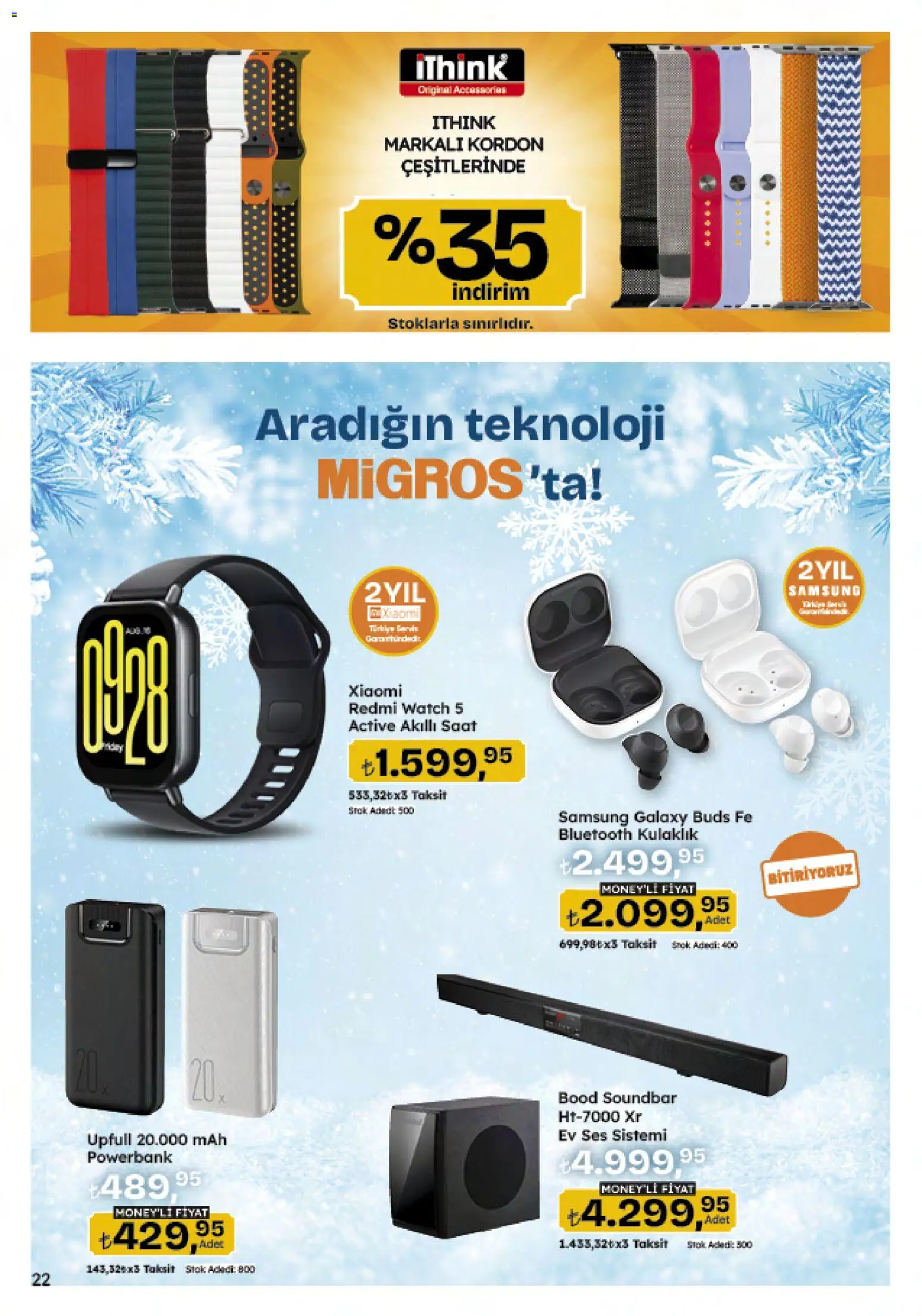 Migros Katalog - 5M Migroskop Dijital - 08.01.2026 tarihinden itibaren geçerlidir | Sayfa: 108 | Ürünler: Akıllı saat, Saat, Ses, Kulaklık