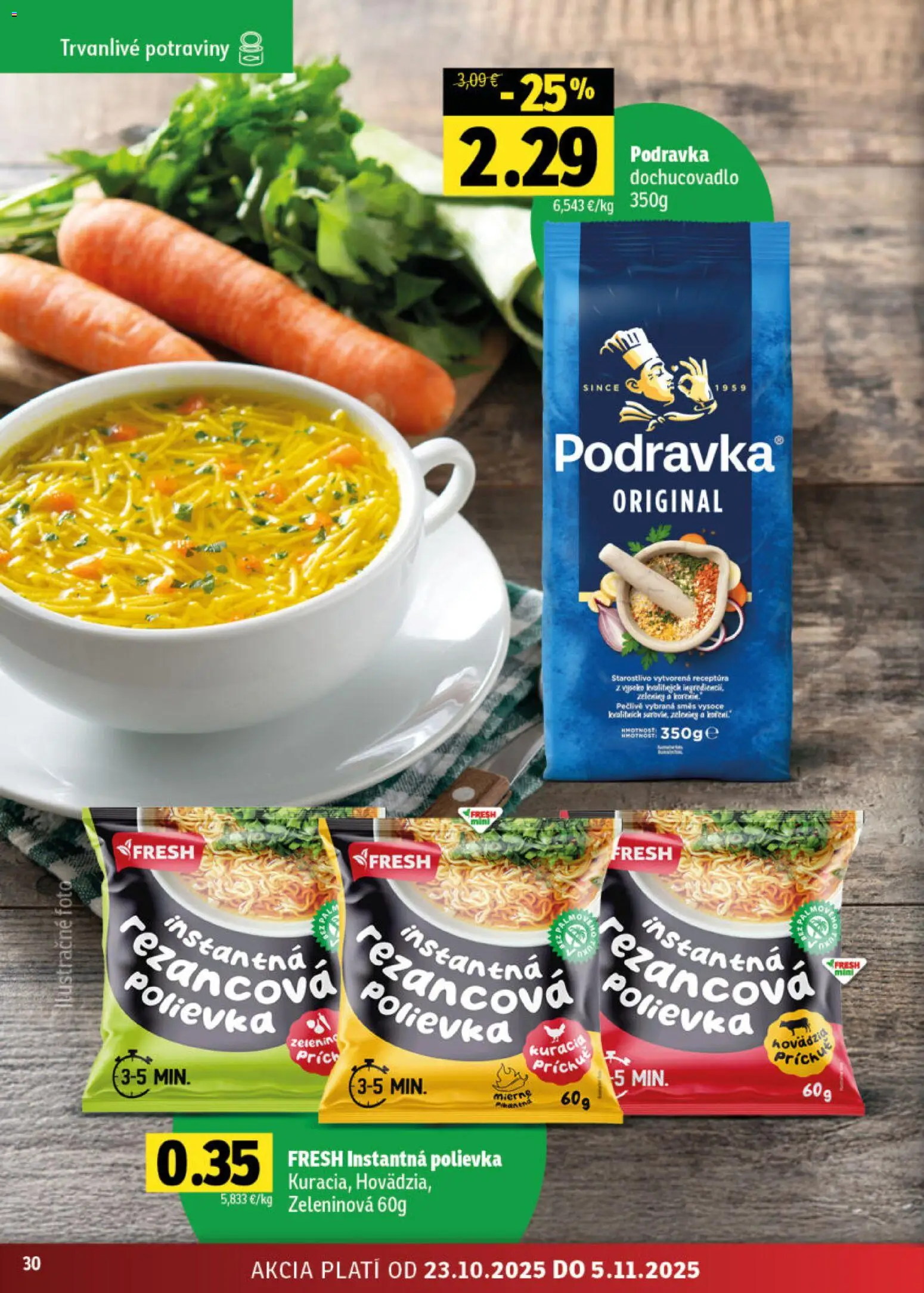 Nové Fresh akcie – leták je platný od 23.10.2025 | Strana: 30