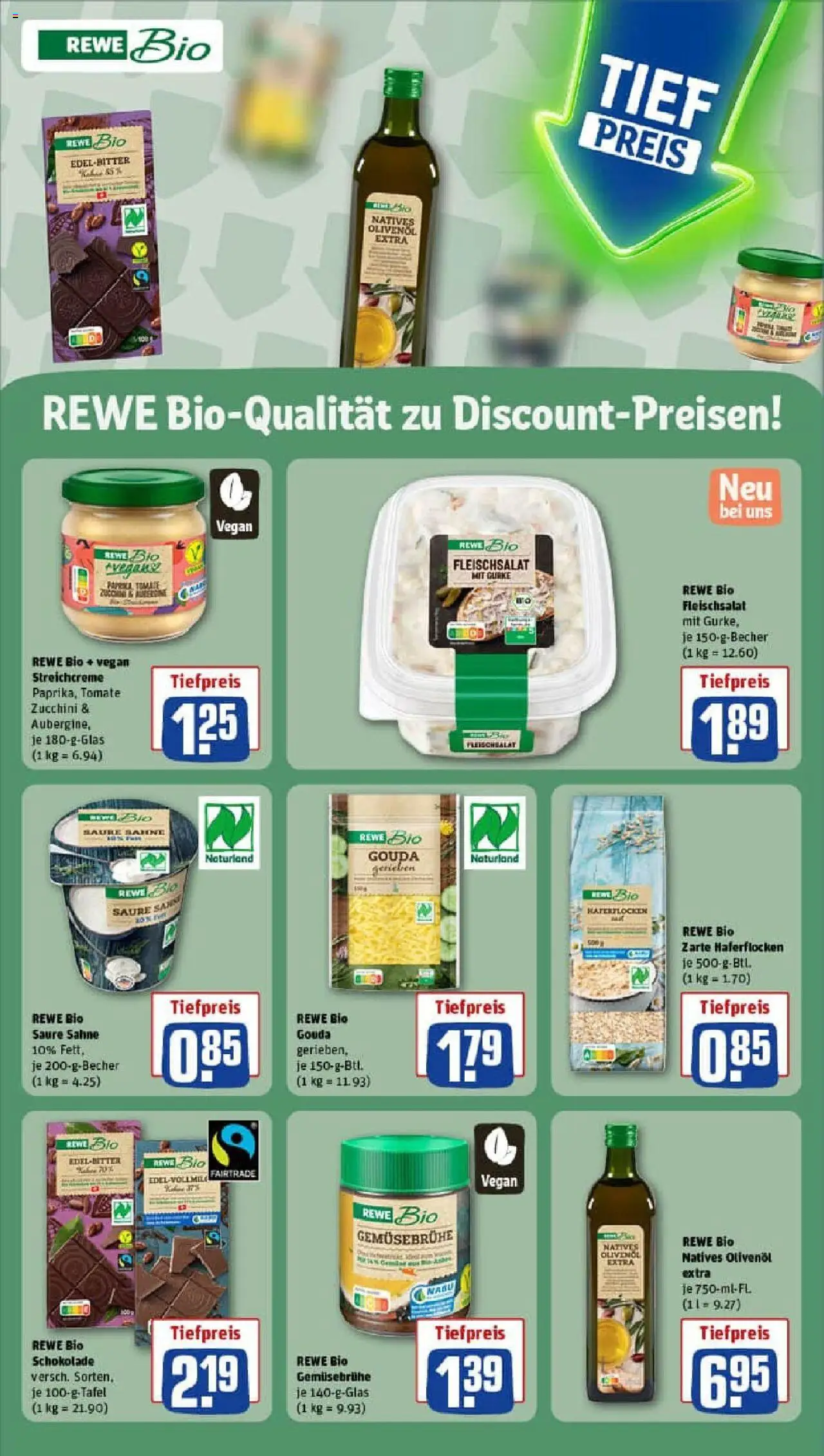 Rewe prospekt Schwäbisch Gmünd	 – gültig ab 13.10.2025 | Seite: 13 | Produkte: Schokolade, Gouda, Olivenol, Zucchini