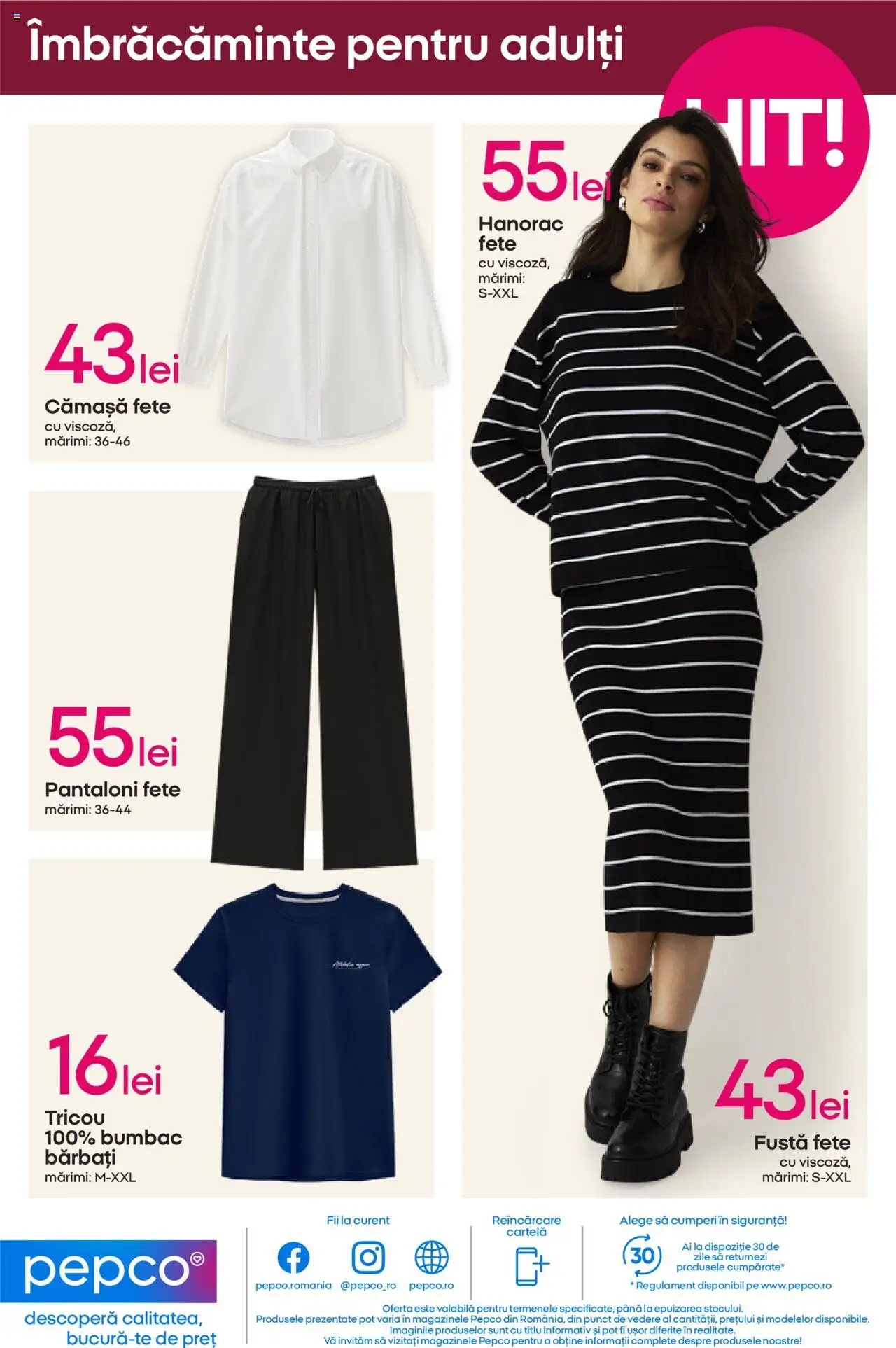 Catalog Pepco – valabil de la 31.07.2025 | Pagină: 13 | Produse: Tricou, Pantaloni, Keşe