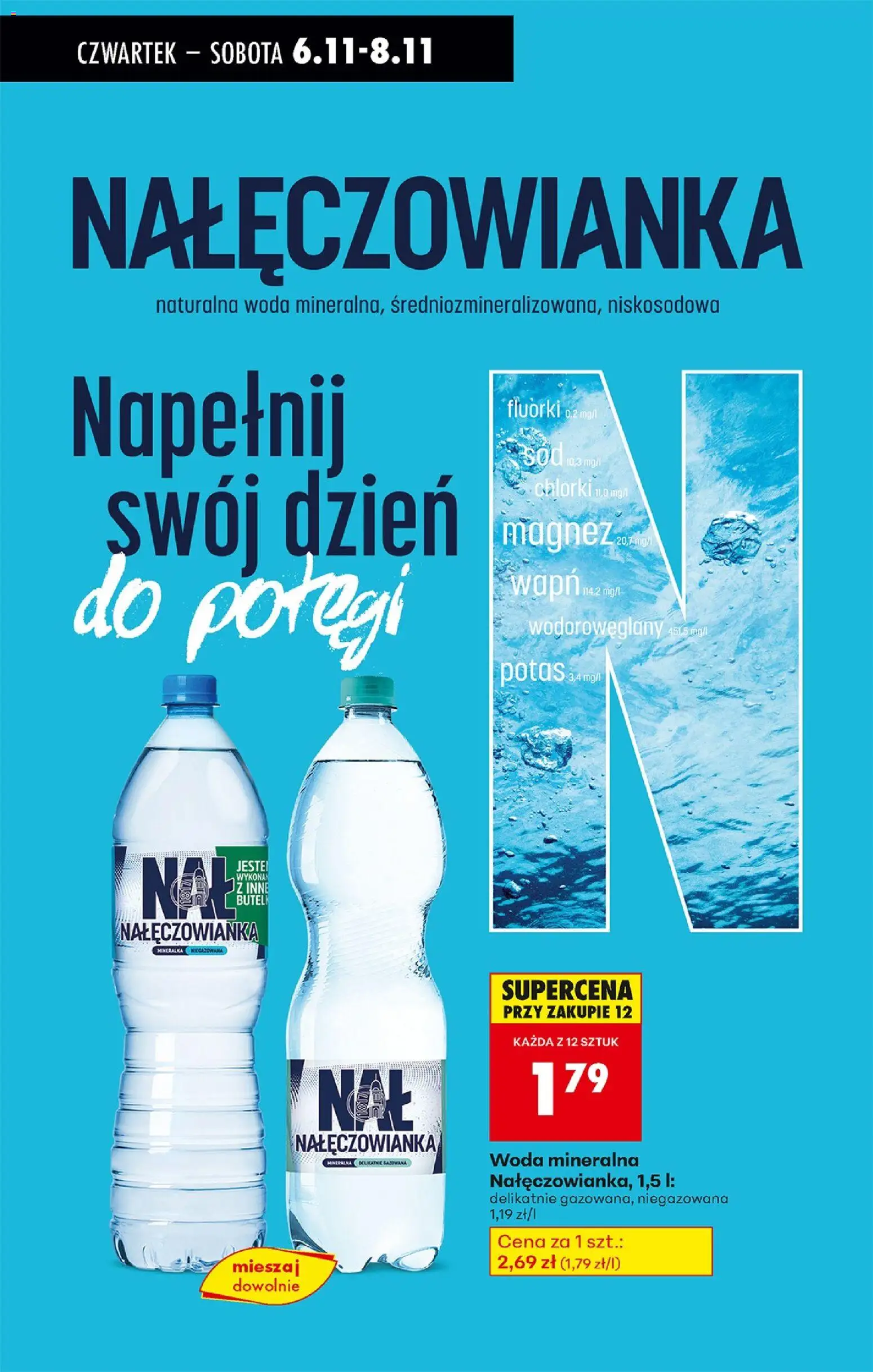 Biedronka gazetka - Oferta w tym tygodniu od 06.11.2025 | Strona: 62 | Produkty: Woda