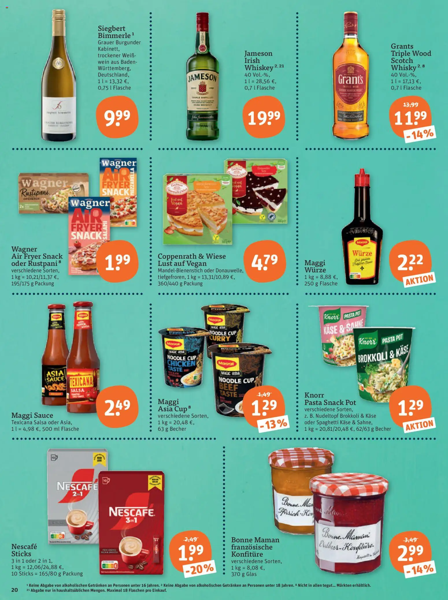 Tegut Prospekt 	 – gültig ab 02.02.2026 | Seite: 22 | Produkte: Maggi, Mozzarella, Jameson, Knorr