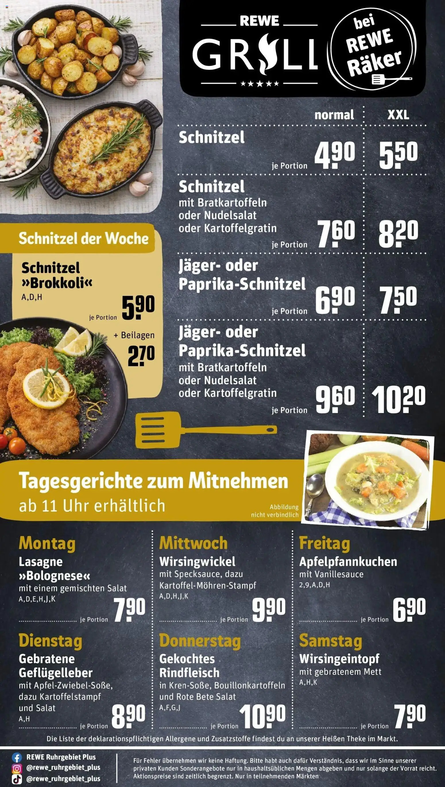 Rewe Prospekt Hamm	 – gültig ab 15.03.2026 | Seite: 30 | Produkte: Schnitzel, Rindfleisch, Salat, Uhr