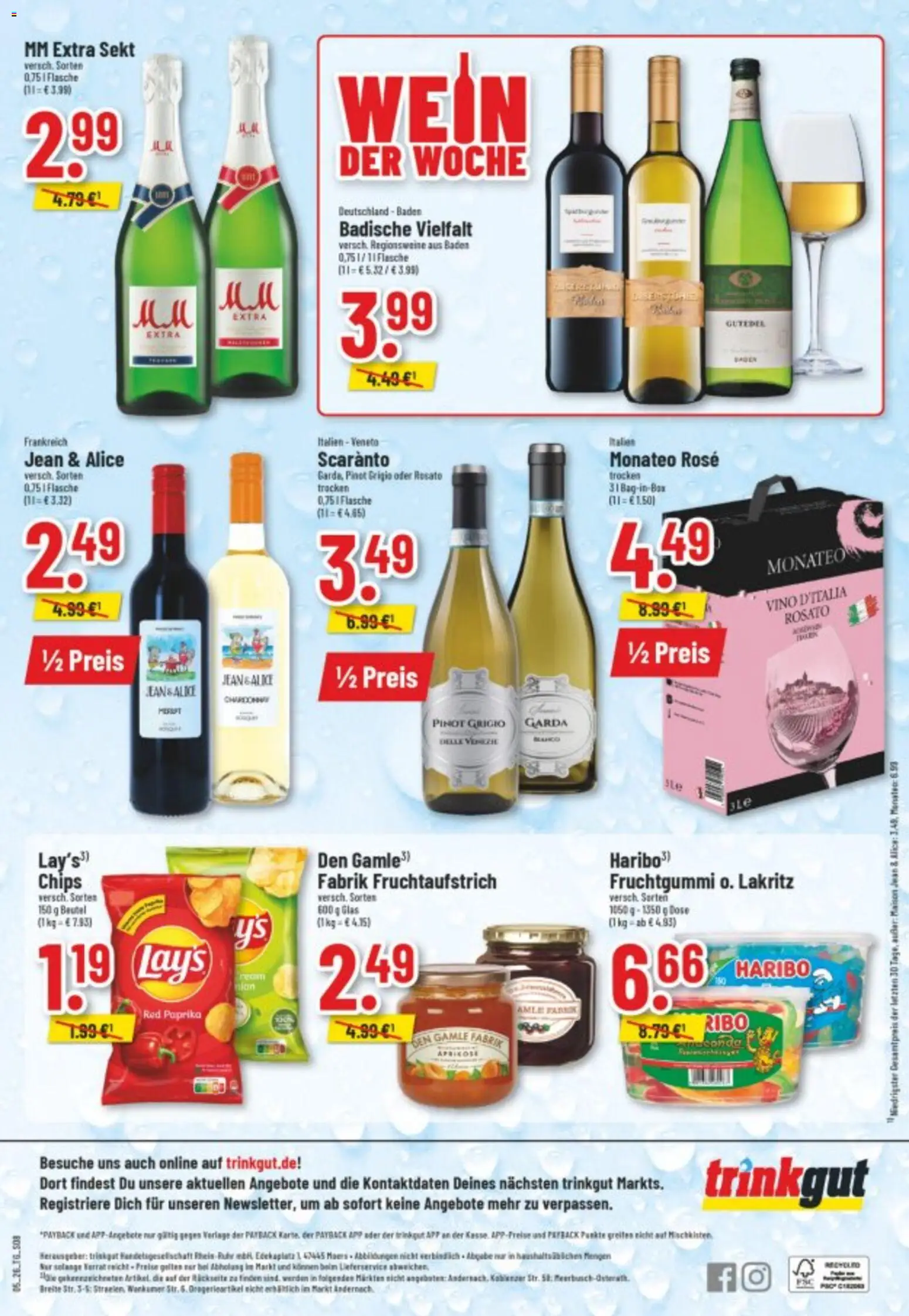 Trinkgut Prospekt 	 – gültig ab 26.01.2026 | Seite: 10 | Produkte: Sekt, Paprika, Wein, Chips