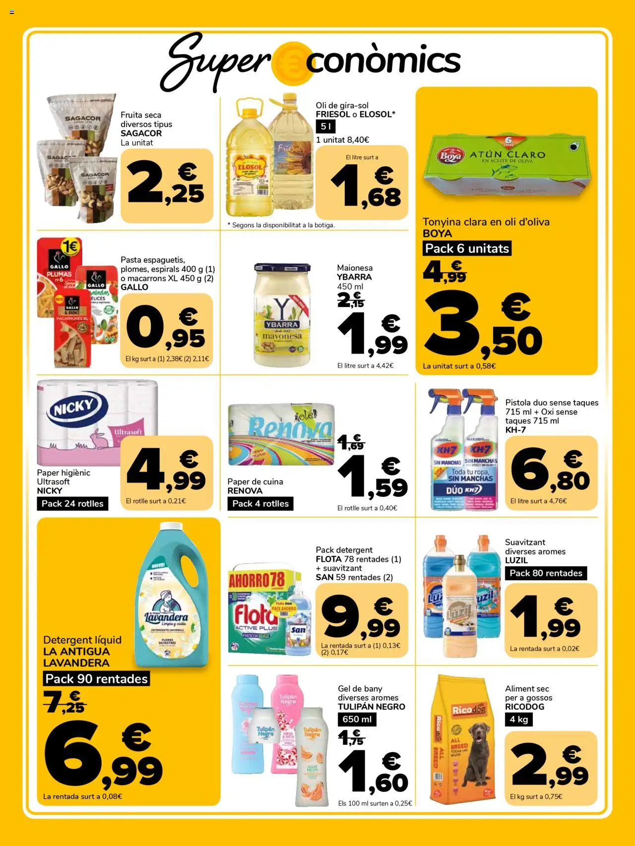 Supeco - Supeco, tu super económico │ válido desde el 02.10.2025 | Página: 3 | Productos: Aceite, Pasta, Aceite de oliva, Οθόνη προβολής