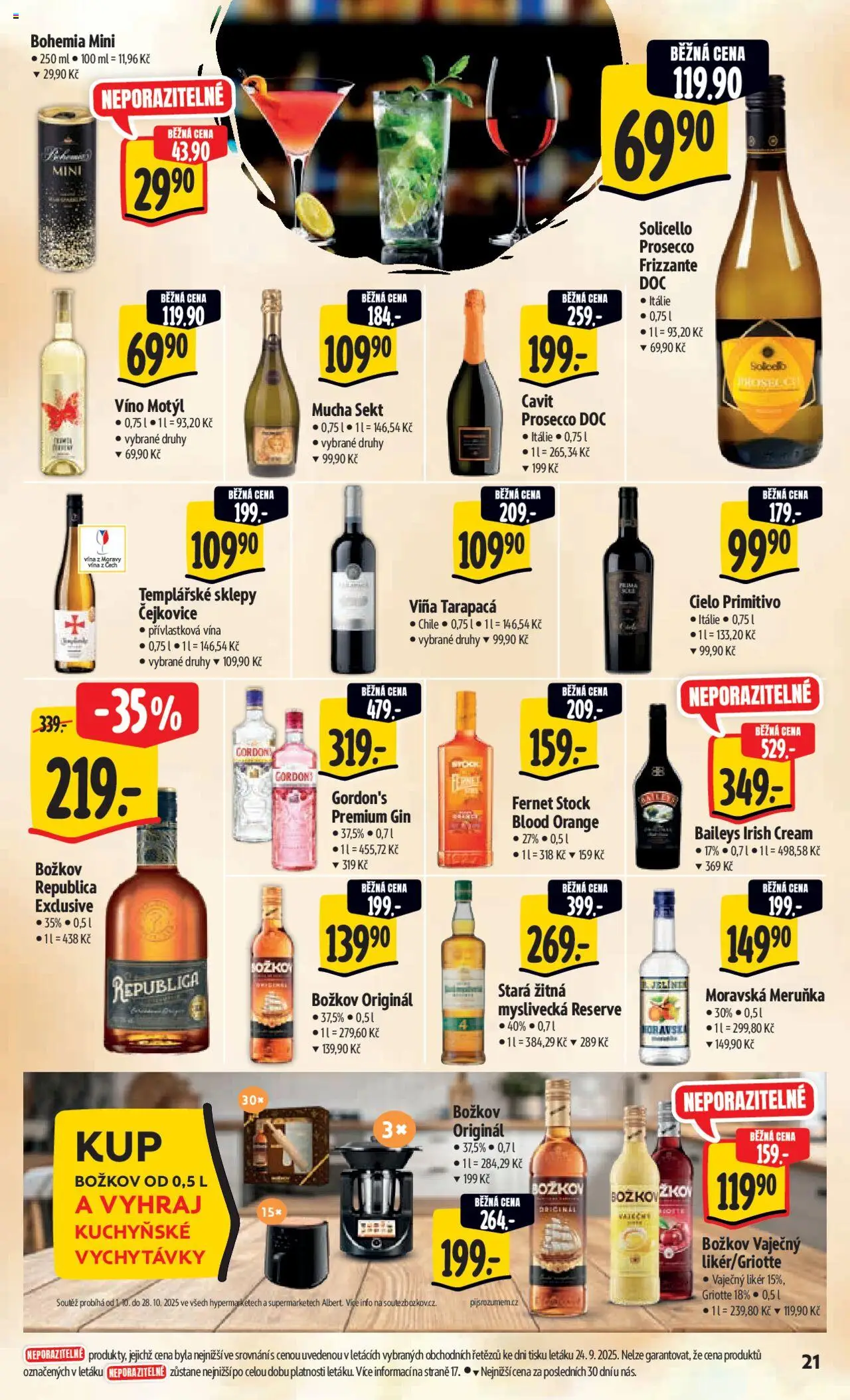 Albert leták - Hypermarket od 01.10.2025 | Strana: 30 | Produkty: Víno, Frizzante, Prosecco Frizzante, Božkov