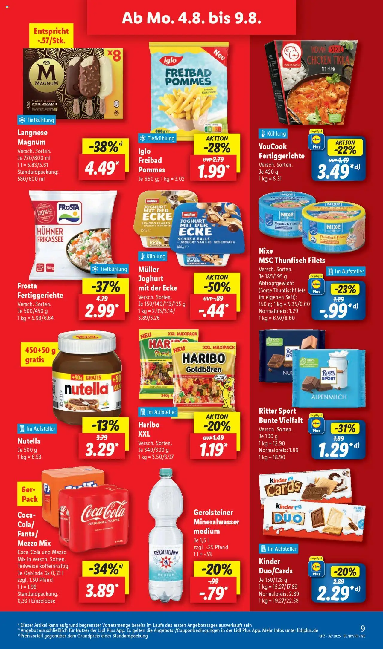 Lidl Prospekt Hilders - gültig ab dem 04.08.2025 | Seite: 15 | Produkte: Youcook, Ritter sport, Grat, Gerolsteiner