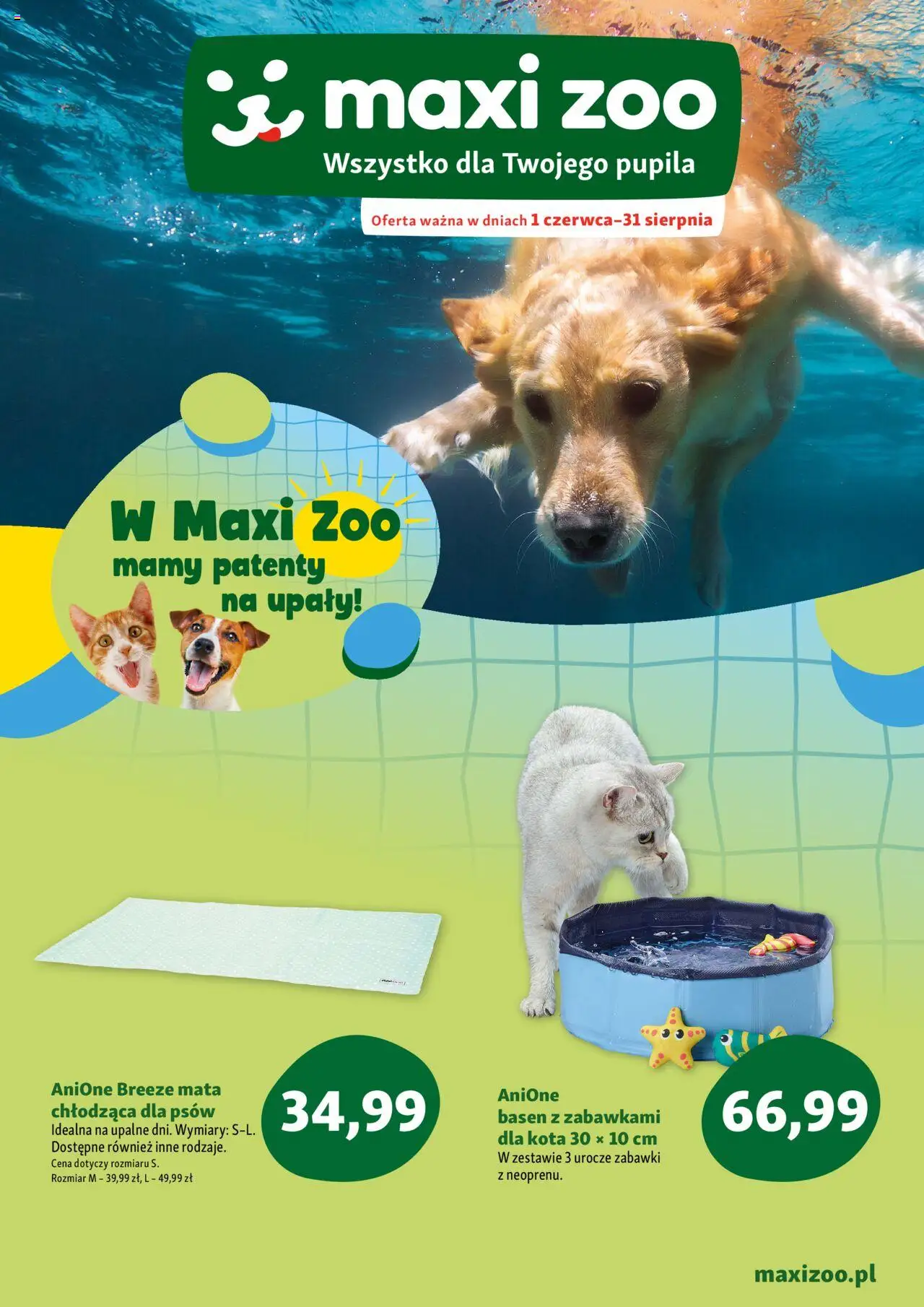 Maxi Zoo Gazetka - Lato od 01.06.2025 | Strona: 1 | Produkty: Basen