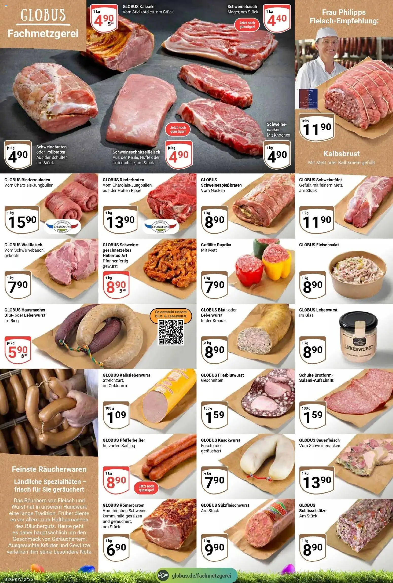 Globus prospekt Braunschweig	 – gültig ab 15.03.2026 | Seite: 8 | Produkte: Schweinenacken, Schweinefilet, Paprika, Wurst