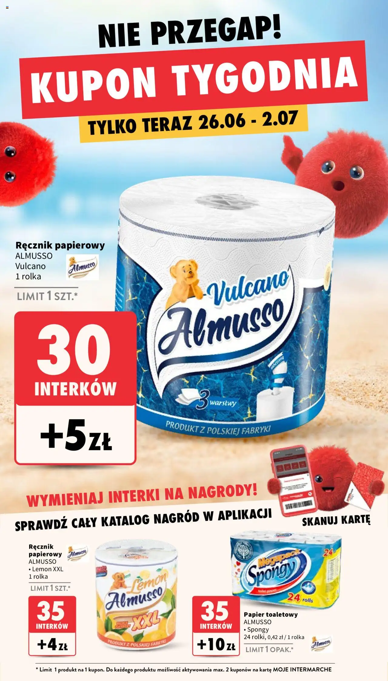 Intermarche Gazetka od 26.06.2025 | Strona: 30 | Produkty: Papier toaletowy, Ręcznik papierowy