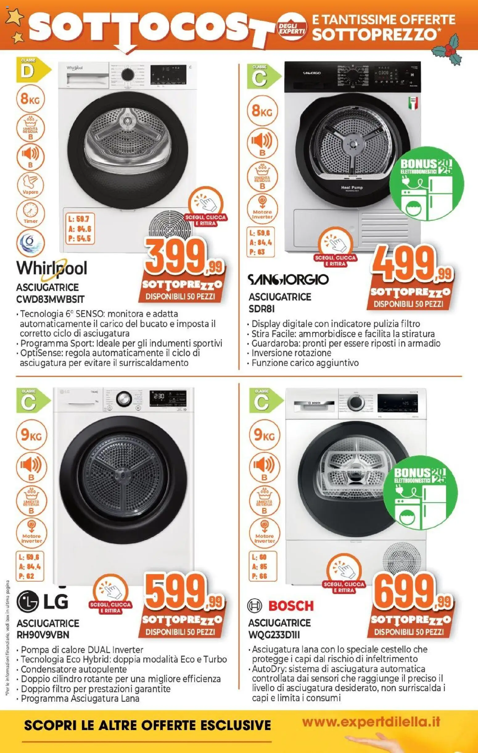 Volantino Expert del 12.12.2025 | Pagina: 24 | Prodotti: Guardaroba, Asciugatrice, Armadio