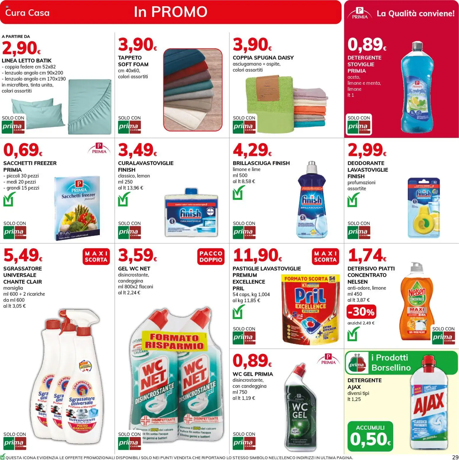 Volantino Basko del 13.01.2026 | Pagina: 29 | Prodotti: Spugna, Deodorante, Detergente, Candeggina