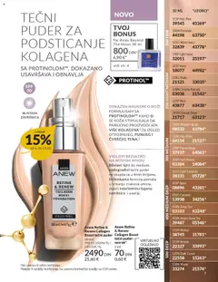 Anew Refine & Renew Collagen Boost tečni puder, 30 ml tečni puder - pregled AVON kataloga - važi od 01.10.2025 | Strana: 7 | Proizvode: Tečni puder, Puder, Ogledalo