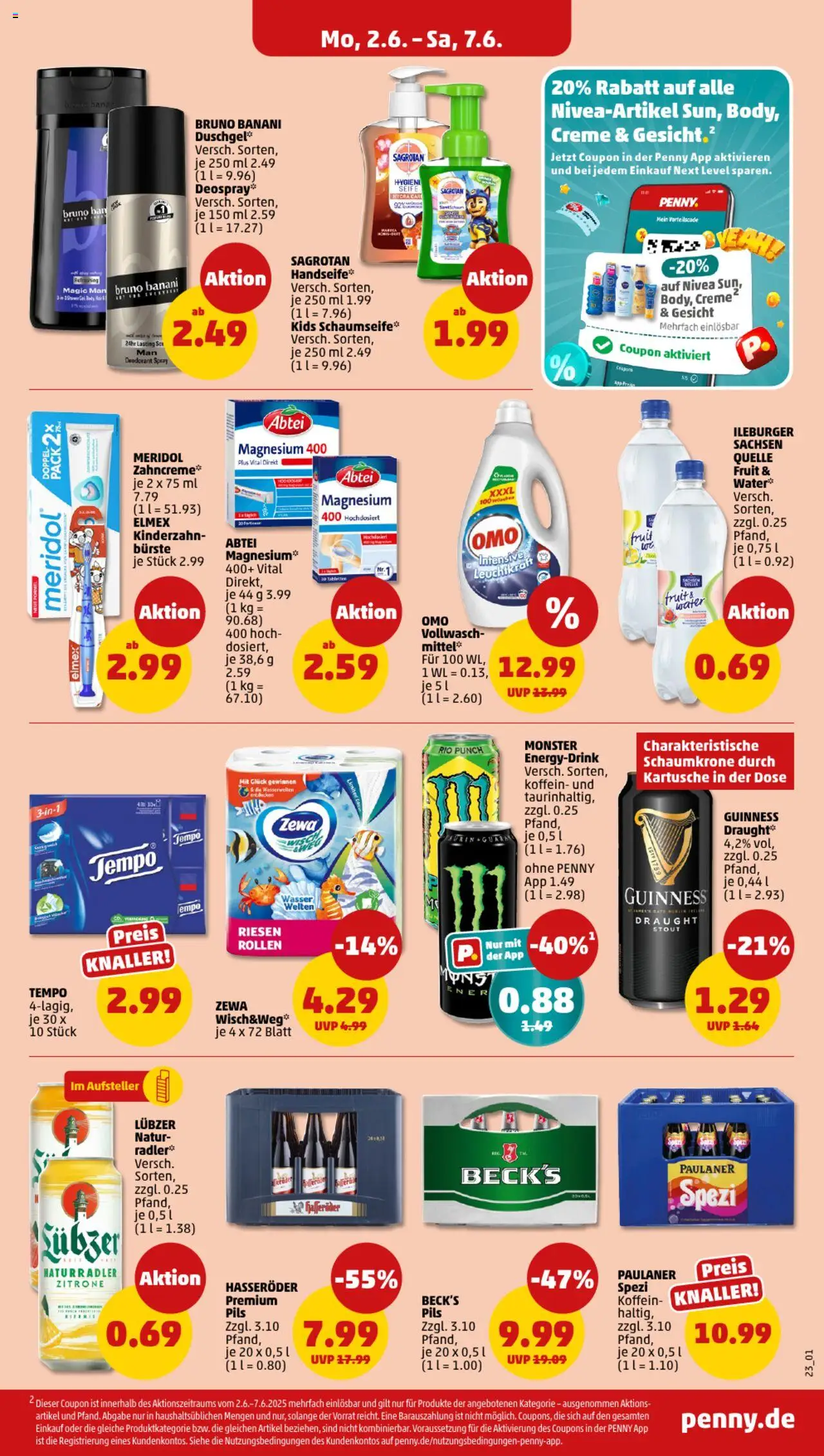 Penny Prospekt 	 - gültig ab dem 02.06.2025 | Seite: 23 | Produkte: Energy, Bürste, Zitrone, Shower Gel