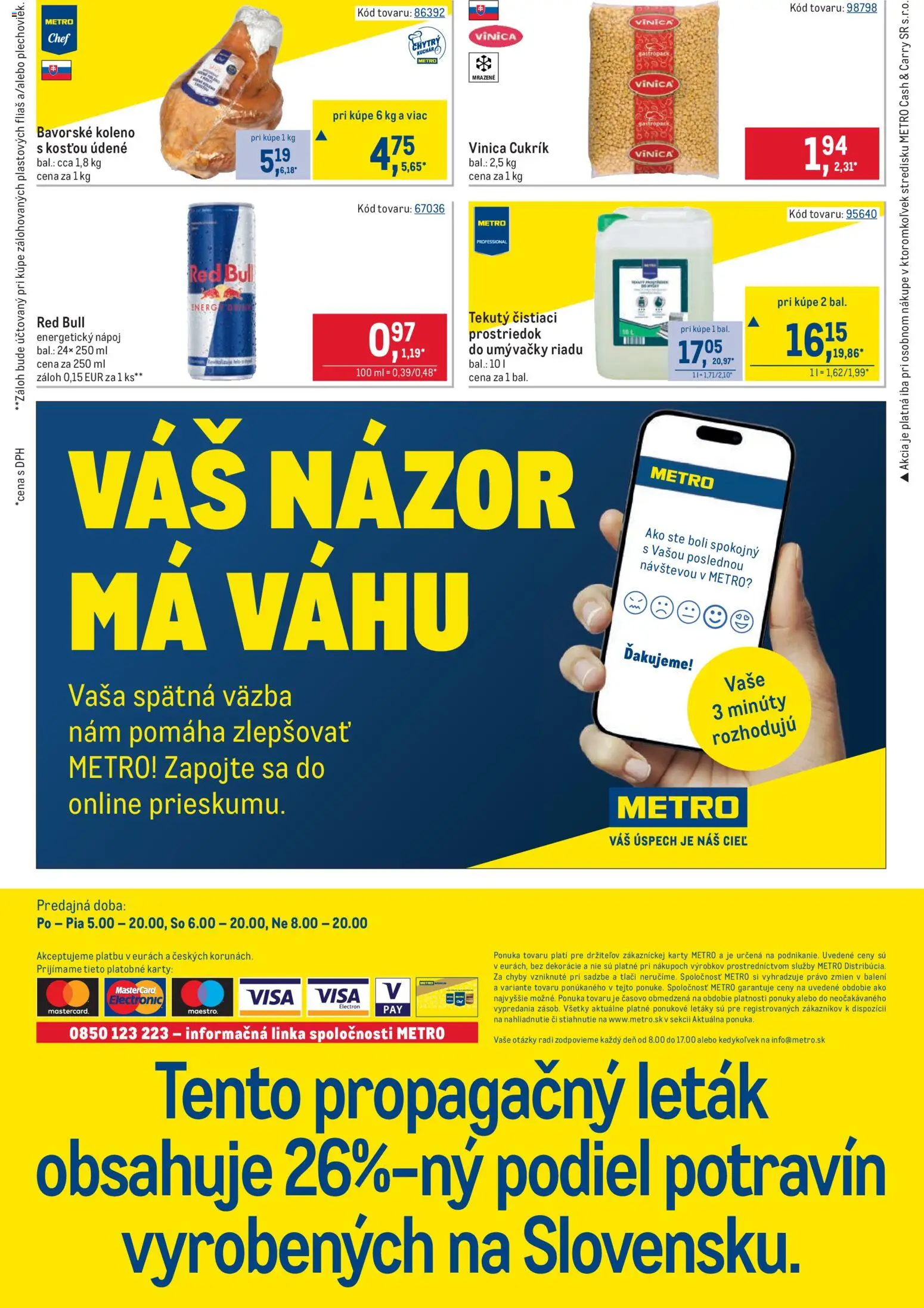 Nové Metro akcie – leták je platný od 25.02.2026 | Strana: 32 | Produkty: Red Bull, Energetický nápoj
