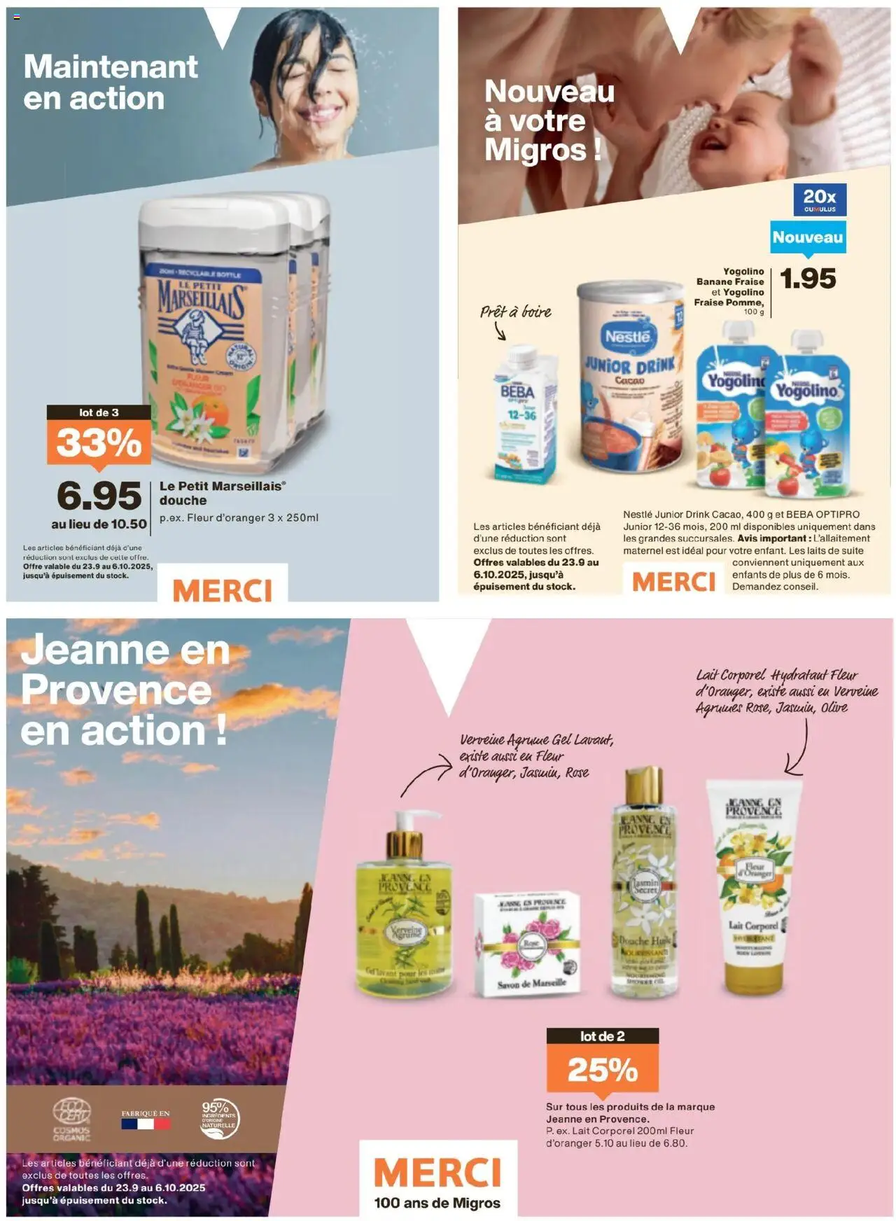 Migros Magazin FR – gültig ab 22.09.2025 | Seite: 48 | Produkte: Body Lotion, Shower Gel