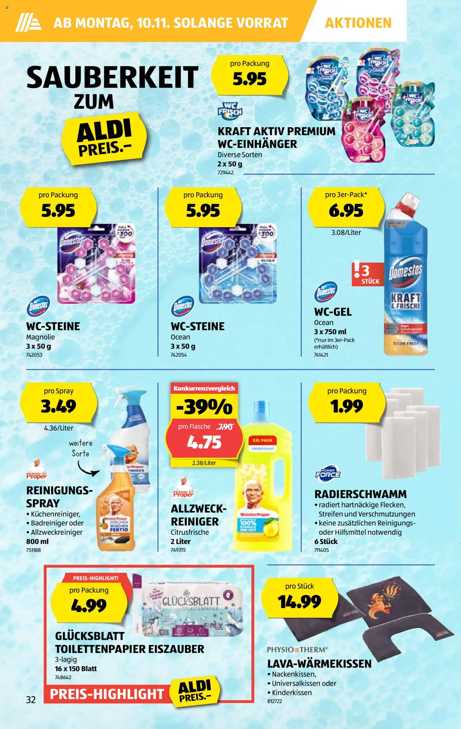 Aldi Aktionen – gültig ab 06.11.2025 | Seite: 33 | Produkte: Toilettenpapier