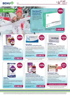 BENU Gyógyszertárak Akciós újság - amely érvényes a következő dátumtól: 01.12.2025 | Oldal: 14