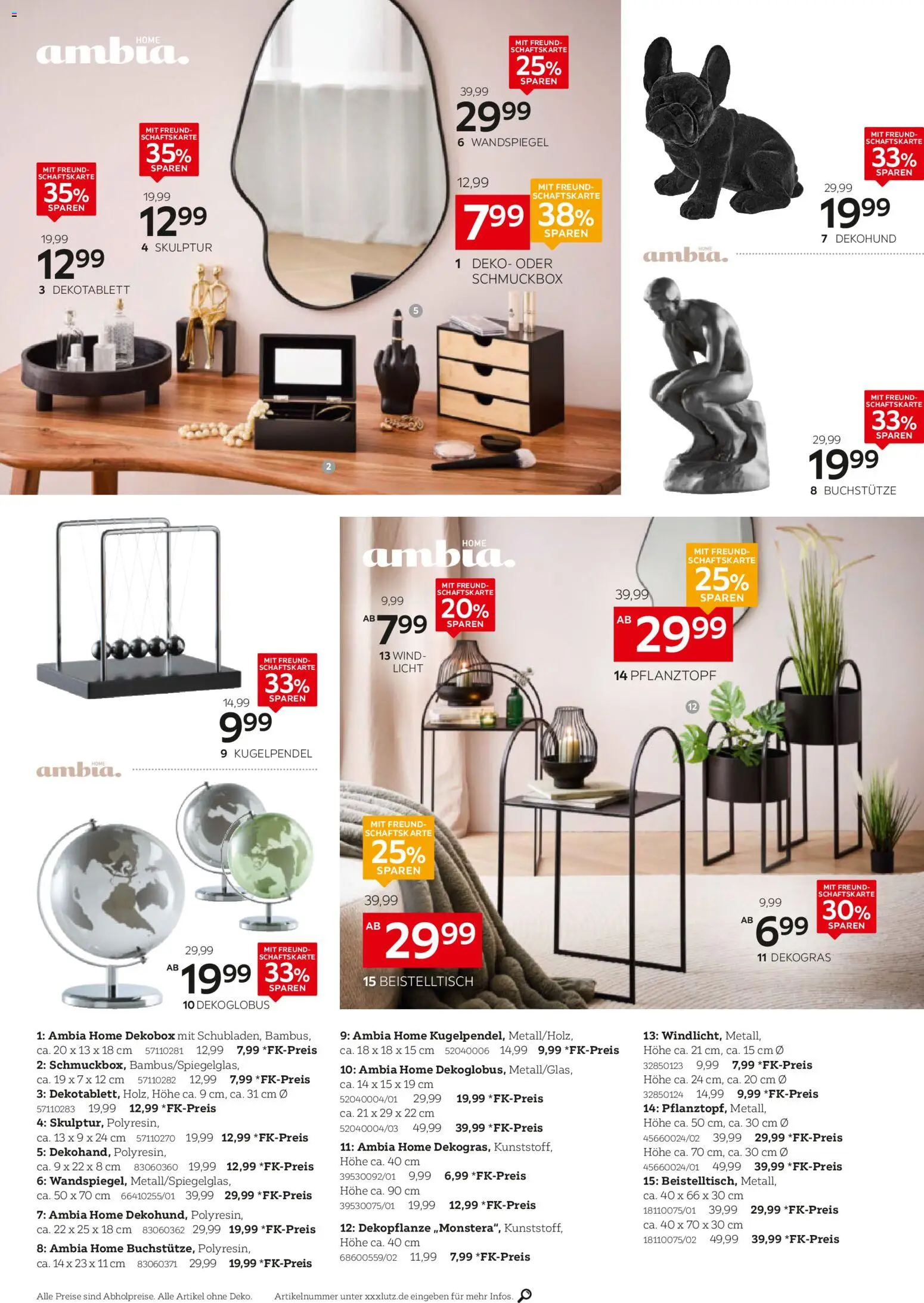 XXXL Lutz Winterzeit – gültig ab 16.11.2025 | Seite: 14 | Produkte: Beistelltisch, Wandspiegel