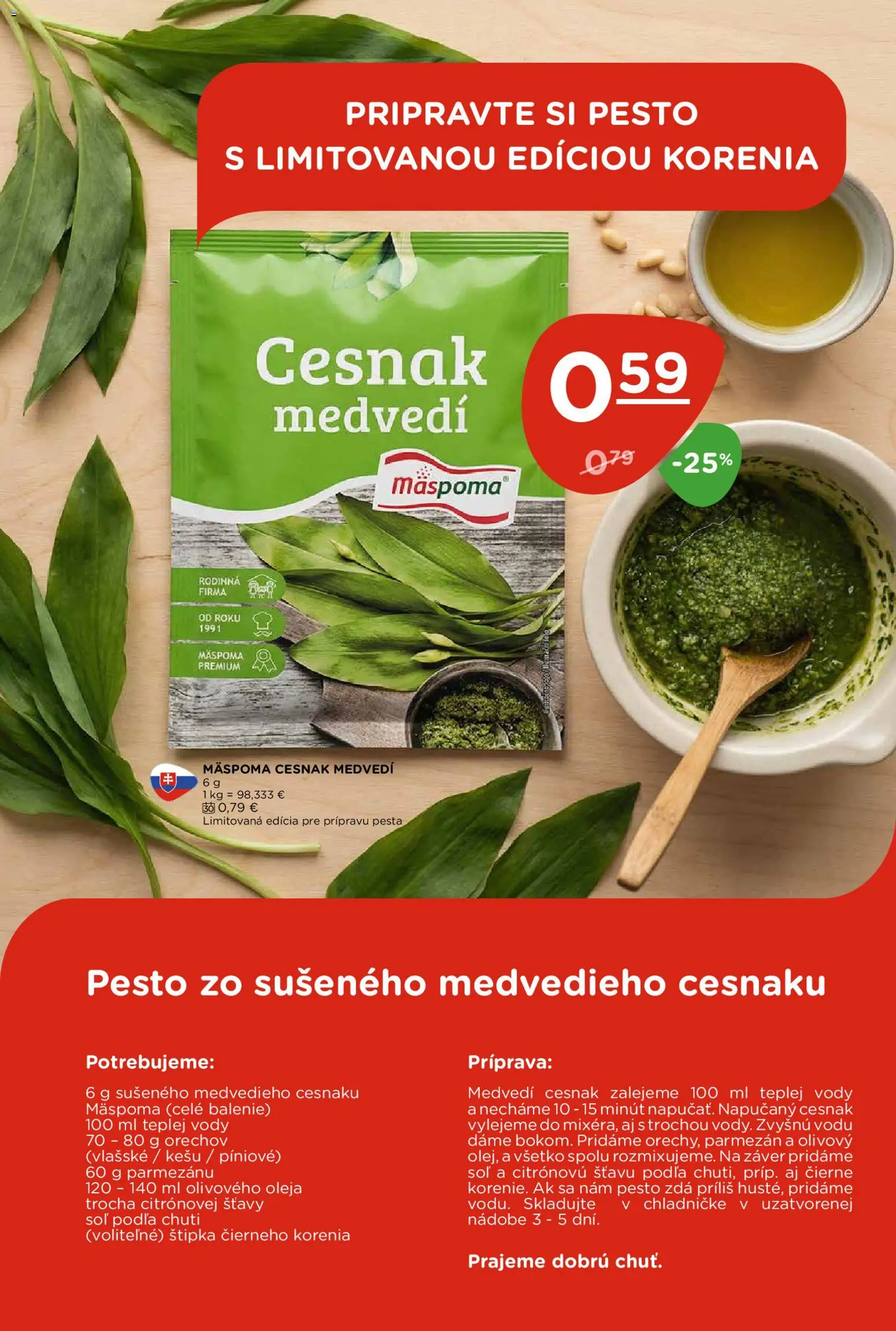 Nové Terno akcie – leták je platný od 23.04.2026 | Strana: 8 | Produkty: Parmezán, Cesnak, Soľ
