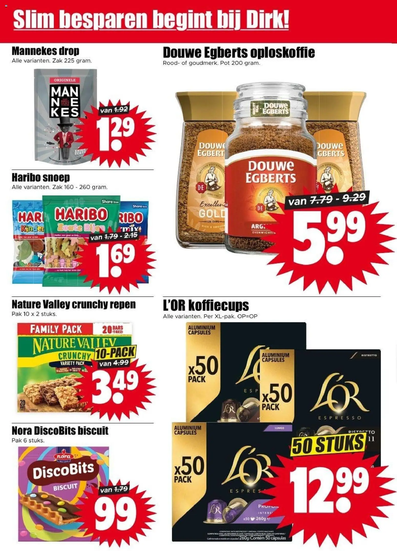 {H1} | Pagina: 18 | Producten: Oploskoffie, Mars, Repen, Pot