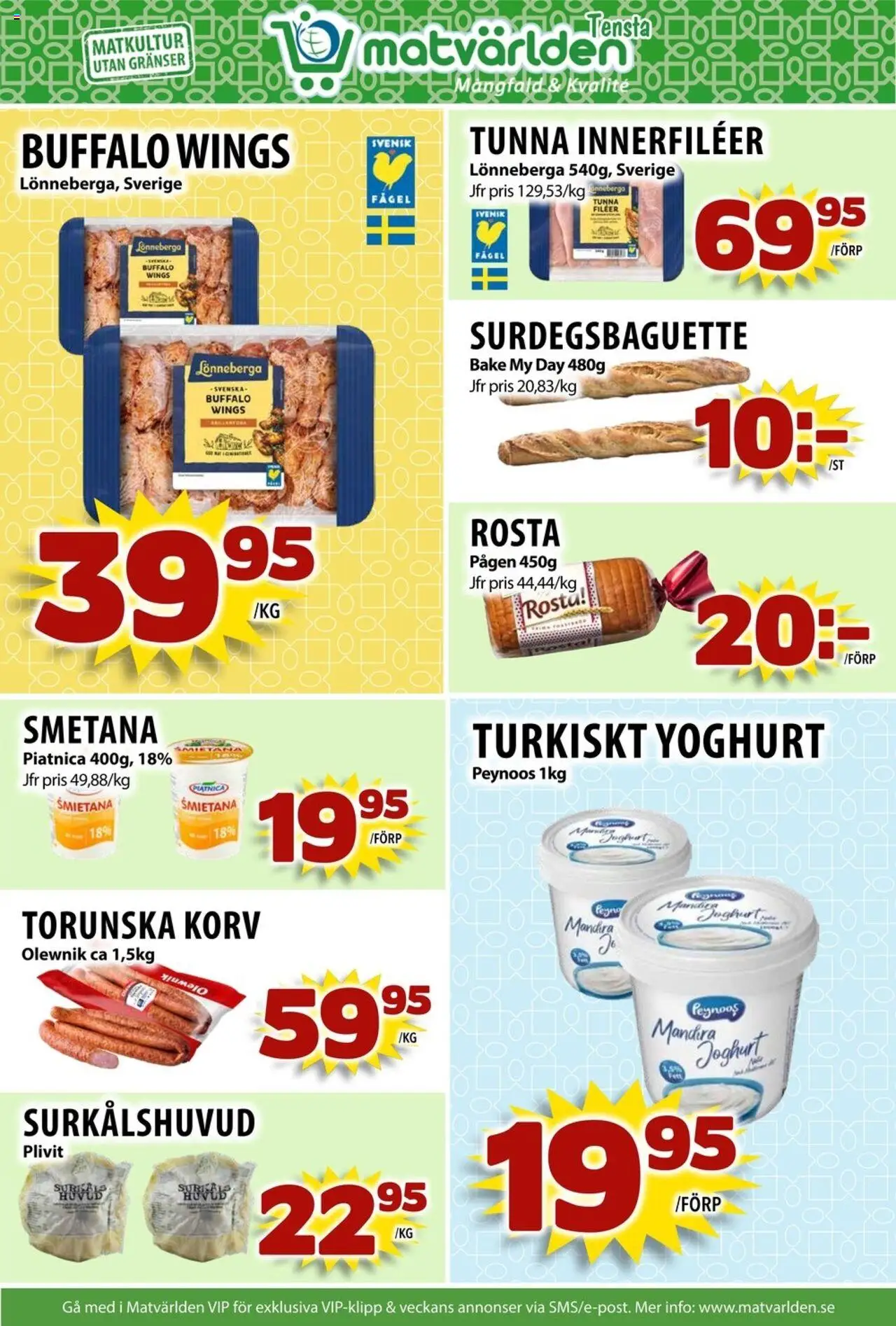 Matvärlden reklamblad aktuell från 20.10.2025 | Sida: 2 | Produkter: Yoghurt