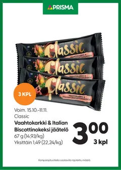 Prisma-mainoslehti voimassa 15.10.2025 alkaen