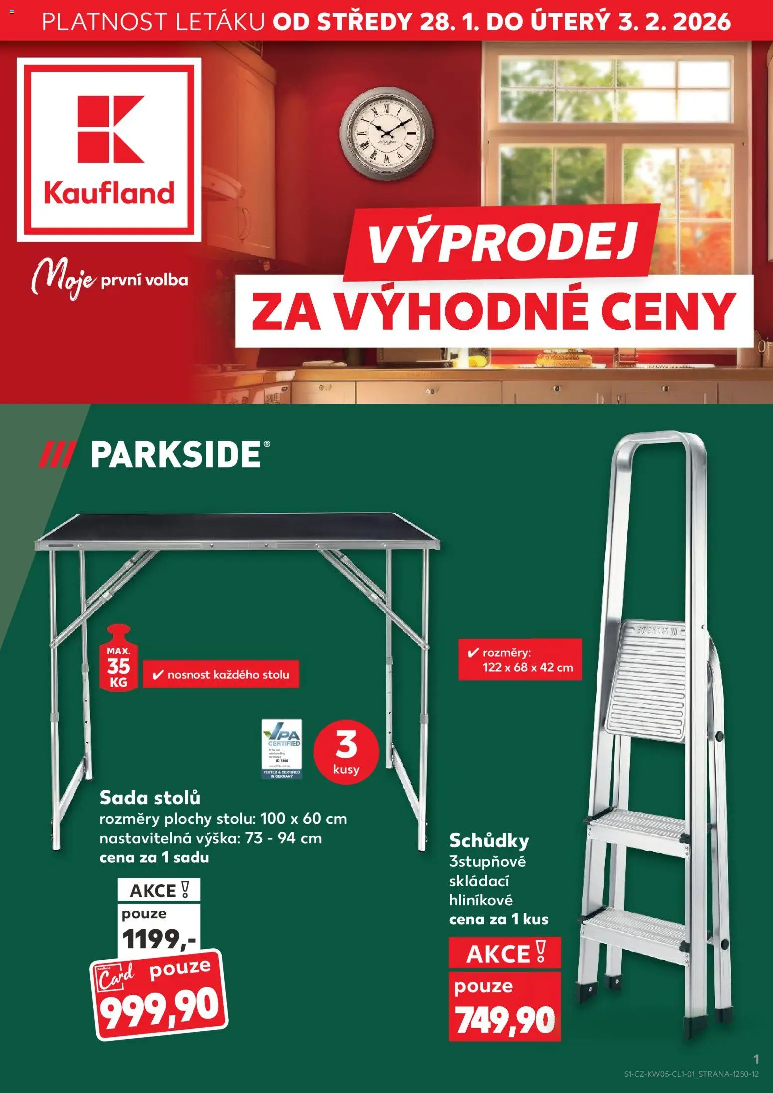 Kaufland leták - Kolín od 28.01.2026 | Strana: 1 | Produkty: Parkside