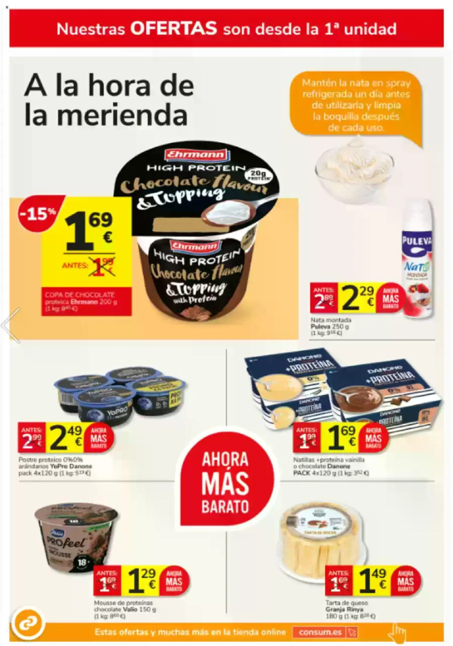 Consum folleto │ válido desde el 05.02.2026 | Página: 8 | Productos: Mousse, Queso, Chocolate