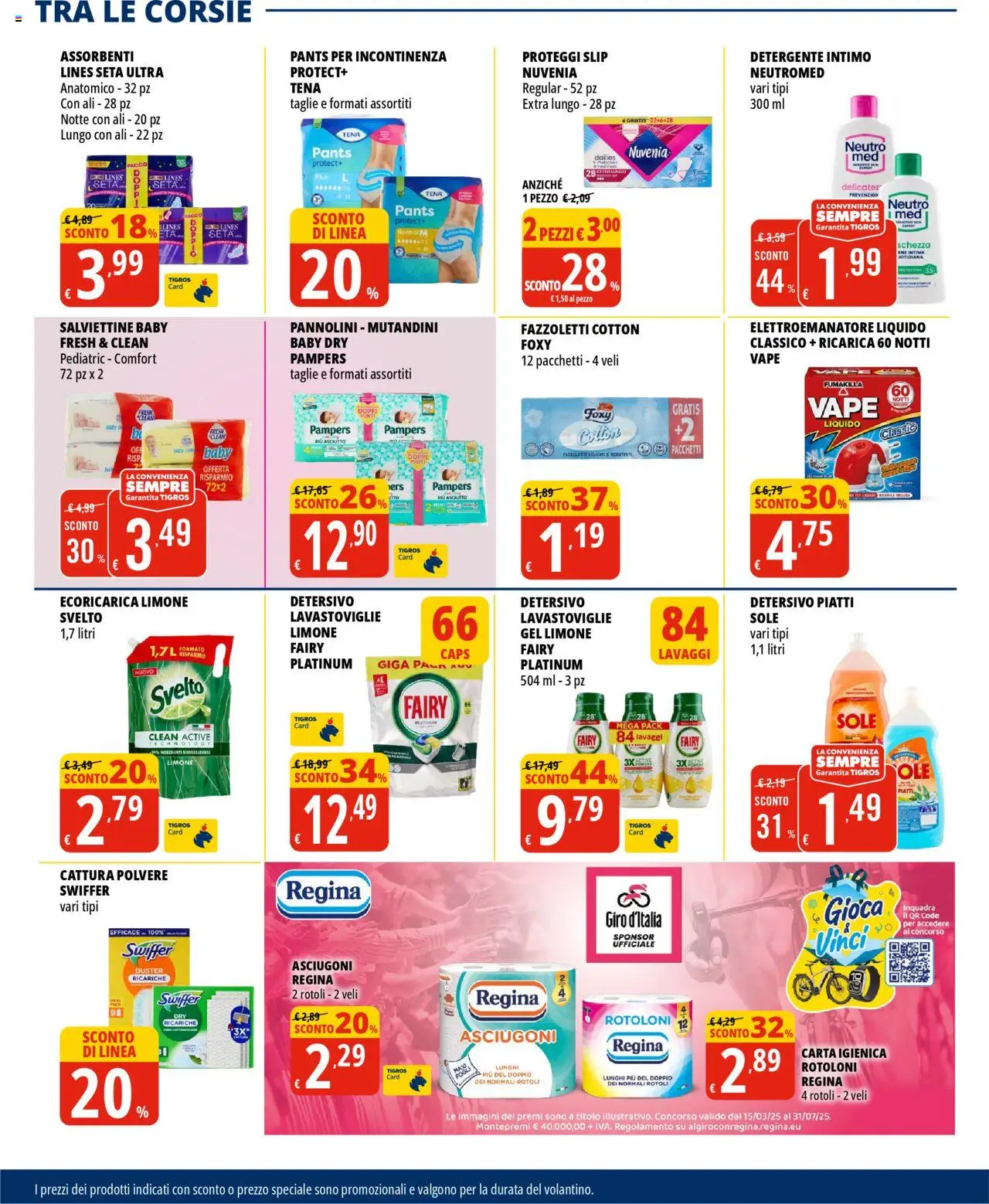 Volantino Tigros del 20.05.2025 | Pagina: 18 | Prodotti: Detergente intimo, Intimo, Limone, Pampers