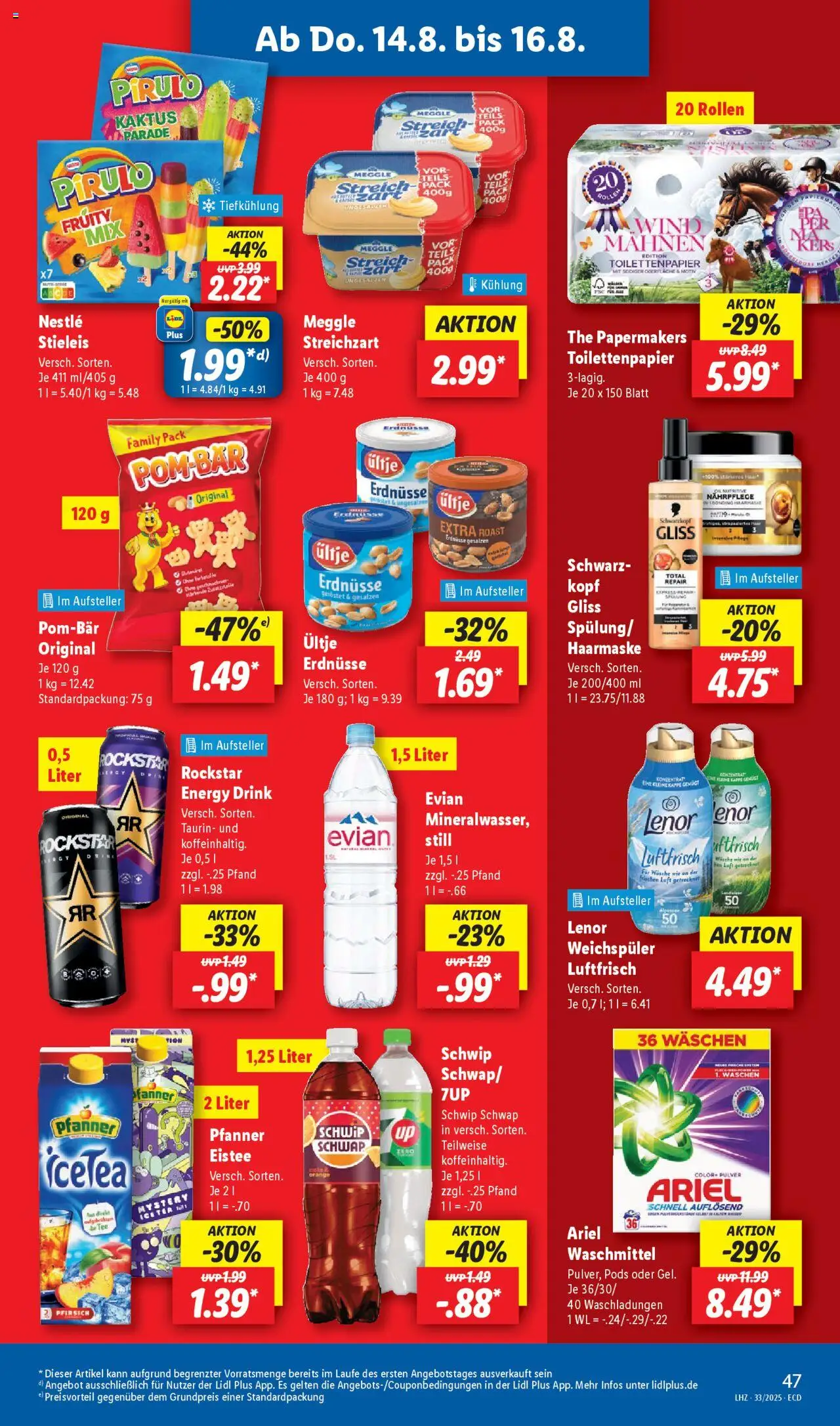 Lidl Prospekt 	 - gültig ab dem 11.08.2025 | Seite: 61 | Produkte: Lenor, Erdnüsse, Haarmaske, Kappe