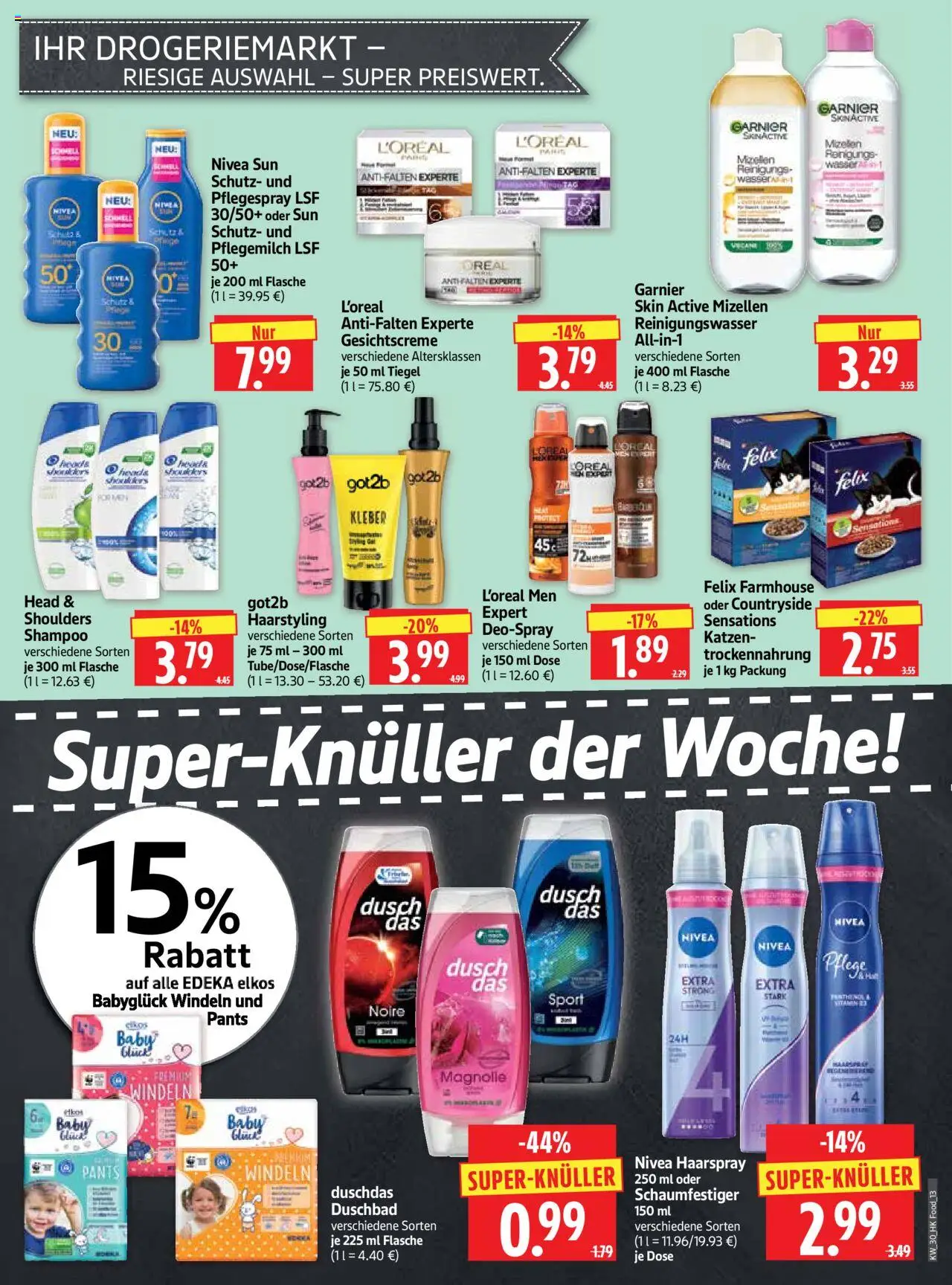 HERKULES Prospekt 	 - gültig ab dem 21.07.2025 | Seite: 13 | Produkte: Shampoo, Haarspray, Duschdas, Deospray