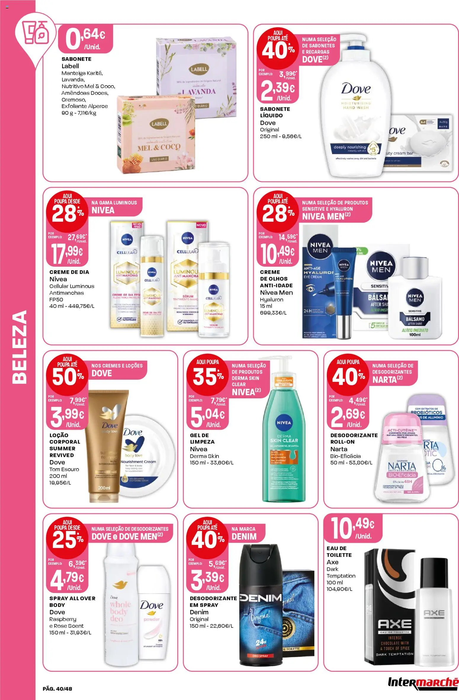 Intermarché folheto │ válido de 02.01.2026 | Página: 40 | Produtos: Sabonete, Chocolate, Mel, Creme