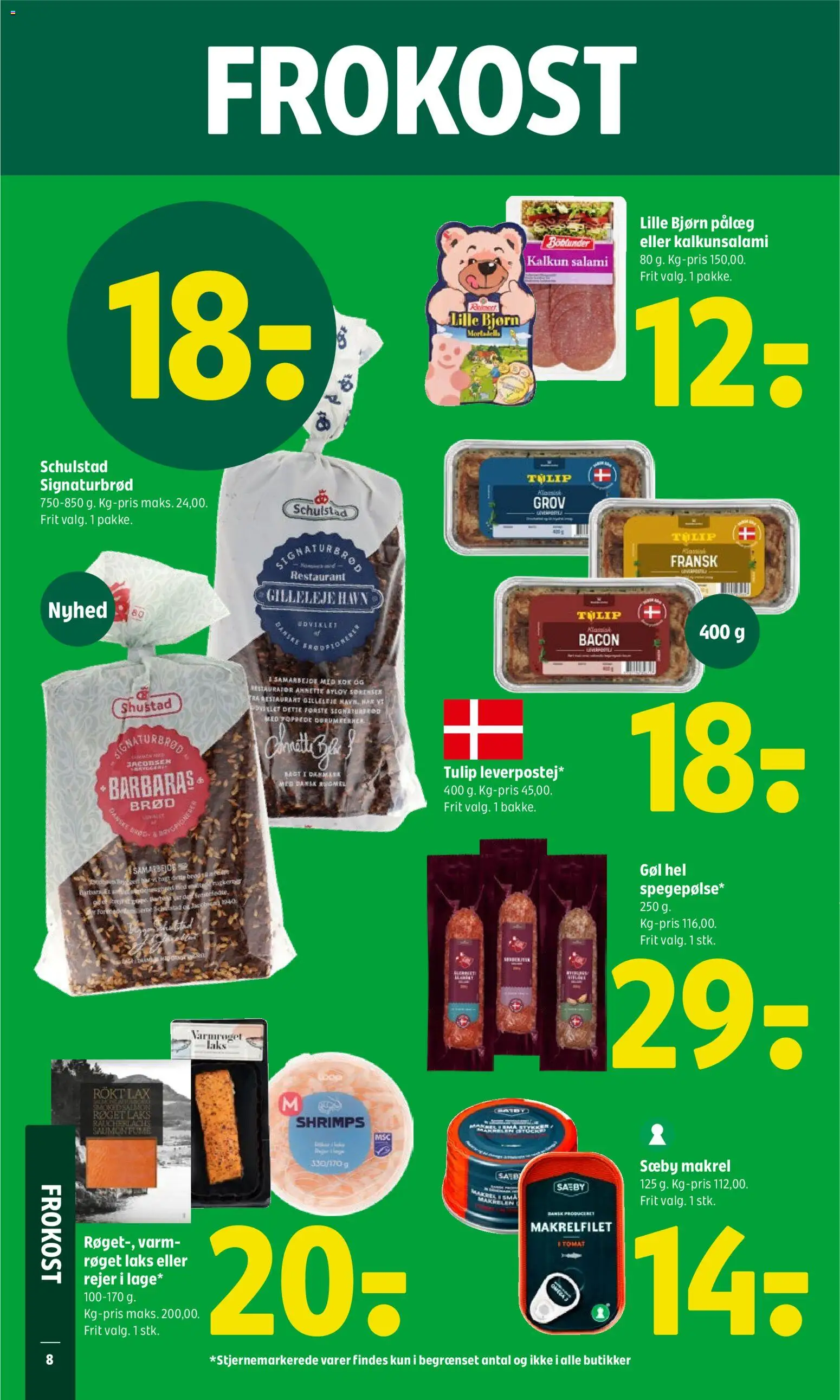 Coop 365 tilbudsavis – gyldig fra 16.04.2026 | Side: 8 | Produkter: Salami, Makrel, Bacon, Rejer