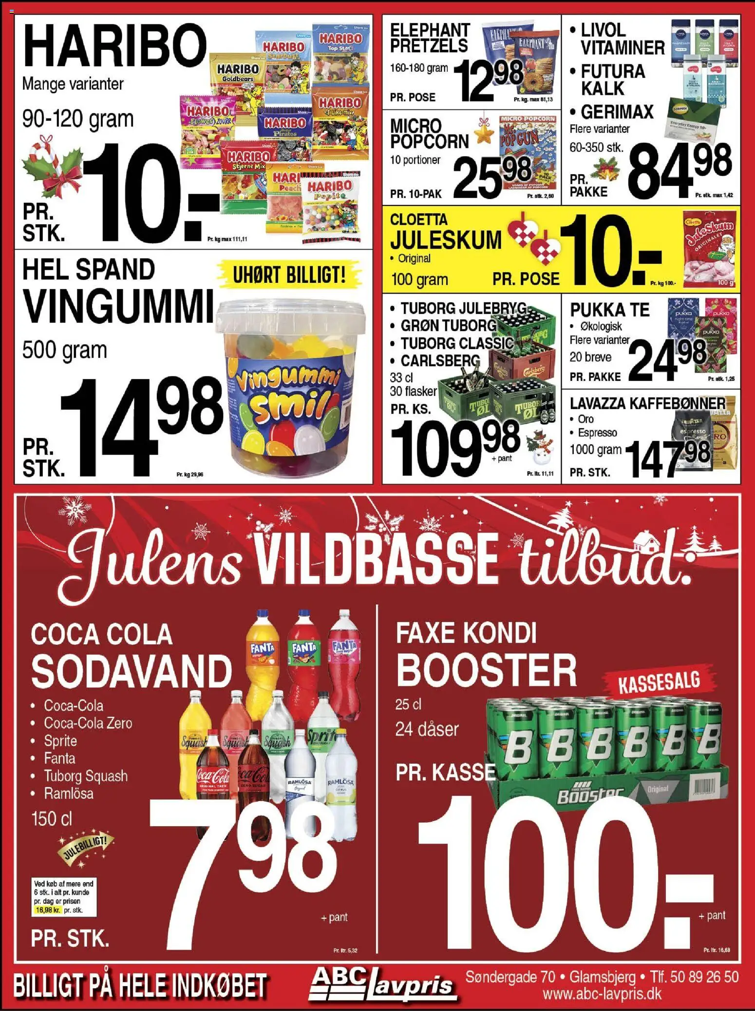 Abc Lavpris tilbudsavis – gyldig fra 26.11.2025 | Side: 7 | Produkter: Te, Coca Cola, Fanta, Tuborg Squash