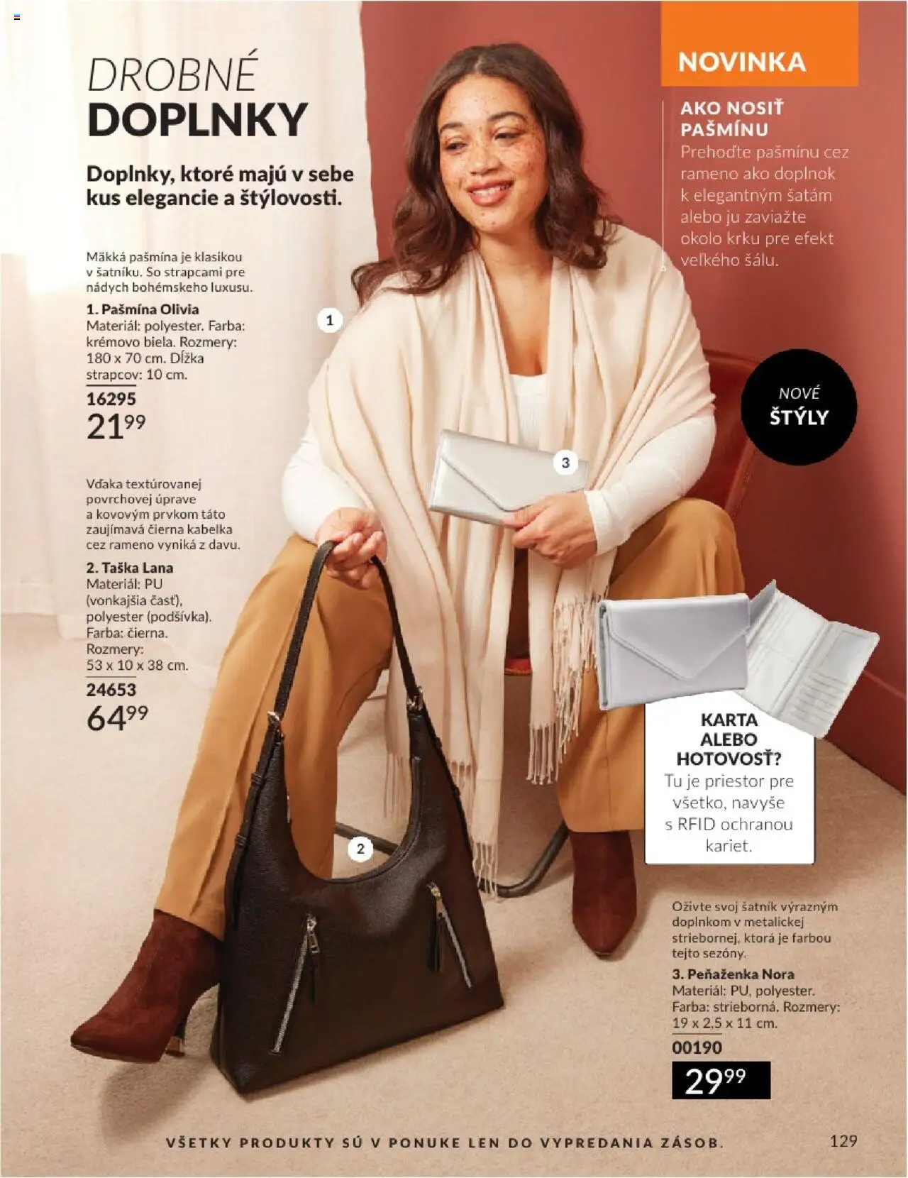 Katalóg Avon 2025 │ platný od 01.08.2025 | Strana: 129 | Produkty: Šatník, Peňaženka, Taška