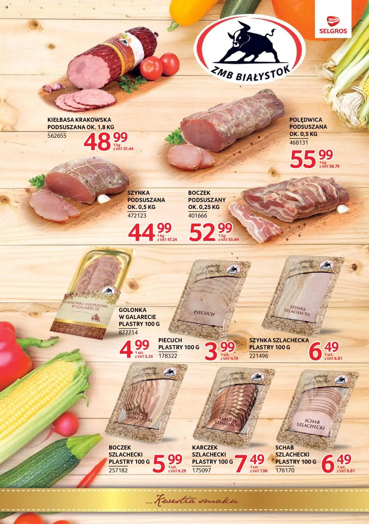 Selgros cash&carry Gazetka - Markowe produkty od 09.10.2025 | Strona: 7 | Produkty: Kiełbasa, Schab, Golonka wieprzowa, Boczek