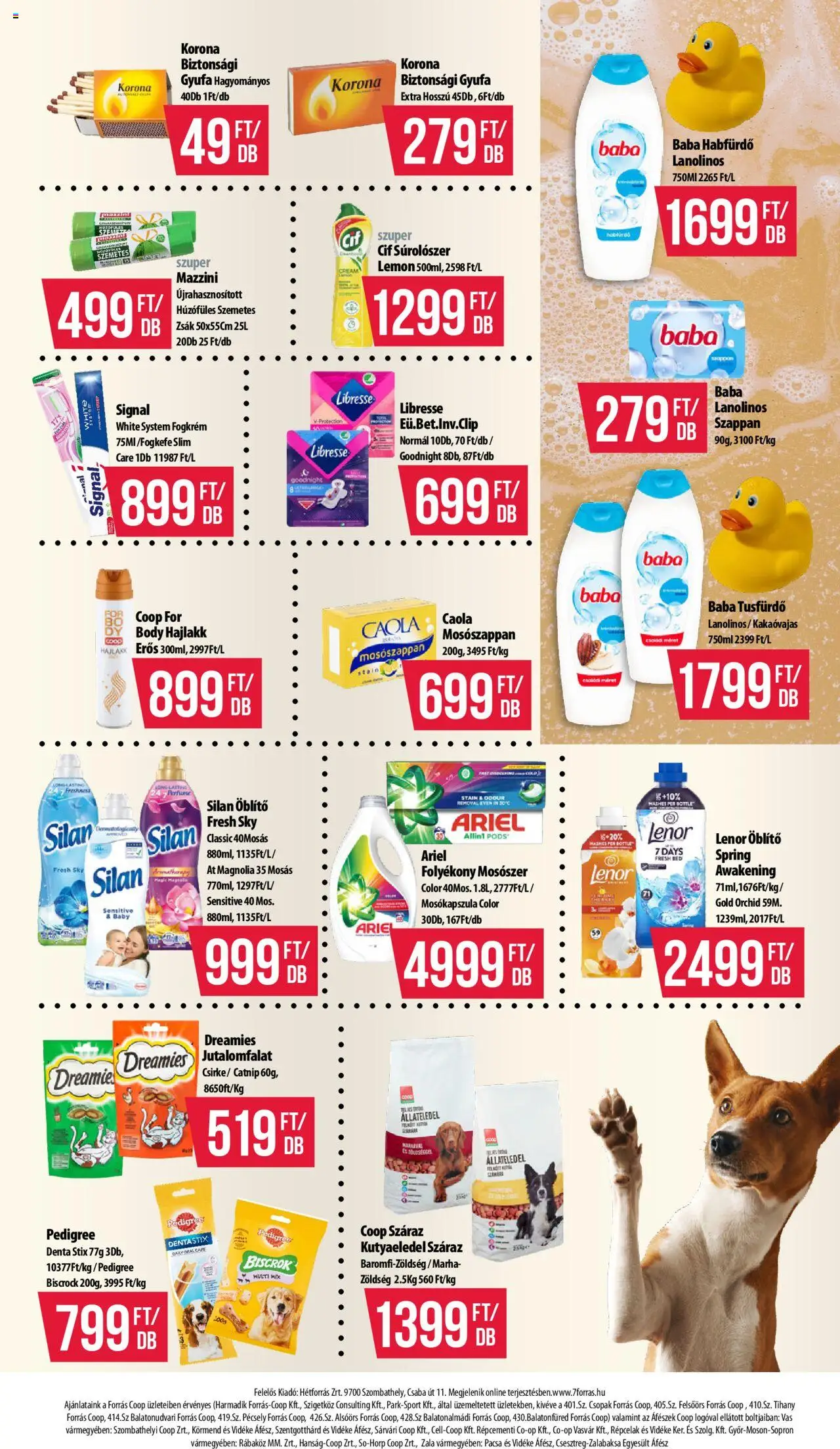 COOP akciós ujság - amely érvényes a következő dátumtól: 14.08.2025 | Oldal: 11 | Termékek: Tihany, Mosókapszula, Hajlakk, Szappan