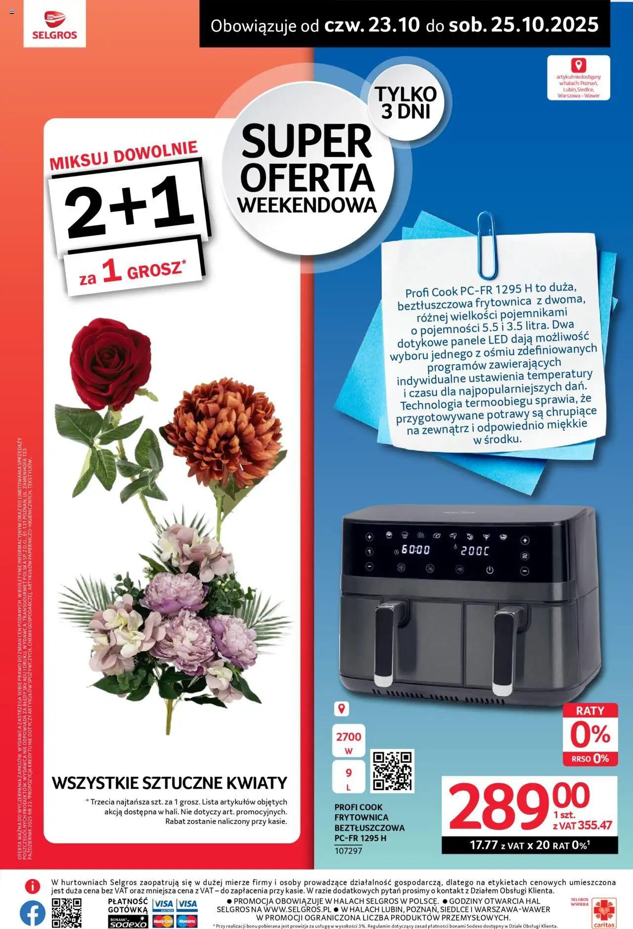 Selgros cash&carry Gazetka - Oferta weekendowa od 23.10.2025 | Strona: 2 | Produkty: Kwiaty