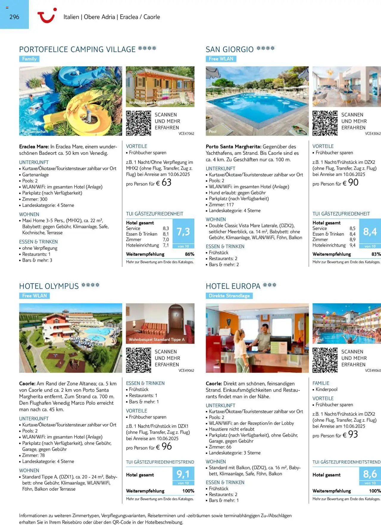 Aida - Urlaub mit eigener Anreise 2025/26 – gültig ab 01.11.2024 | Seite: 296 | Produkte: Bett, Babybett