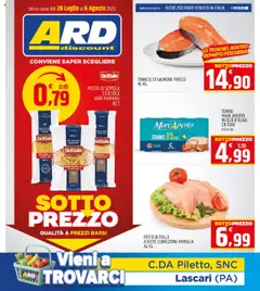 Anteprima del volantino ARD Discount Lascari catalogo valido a partire dal 28.07.2025