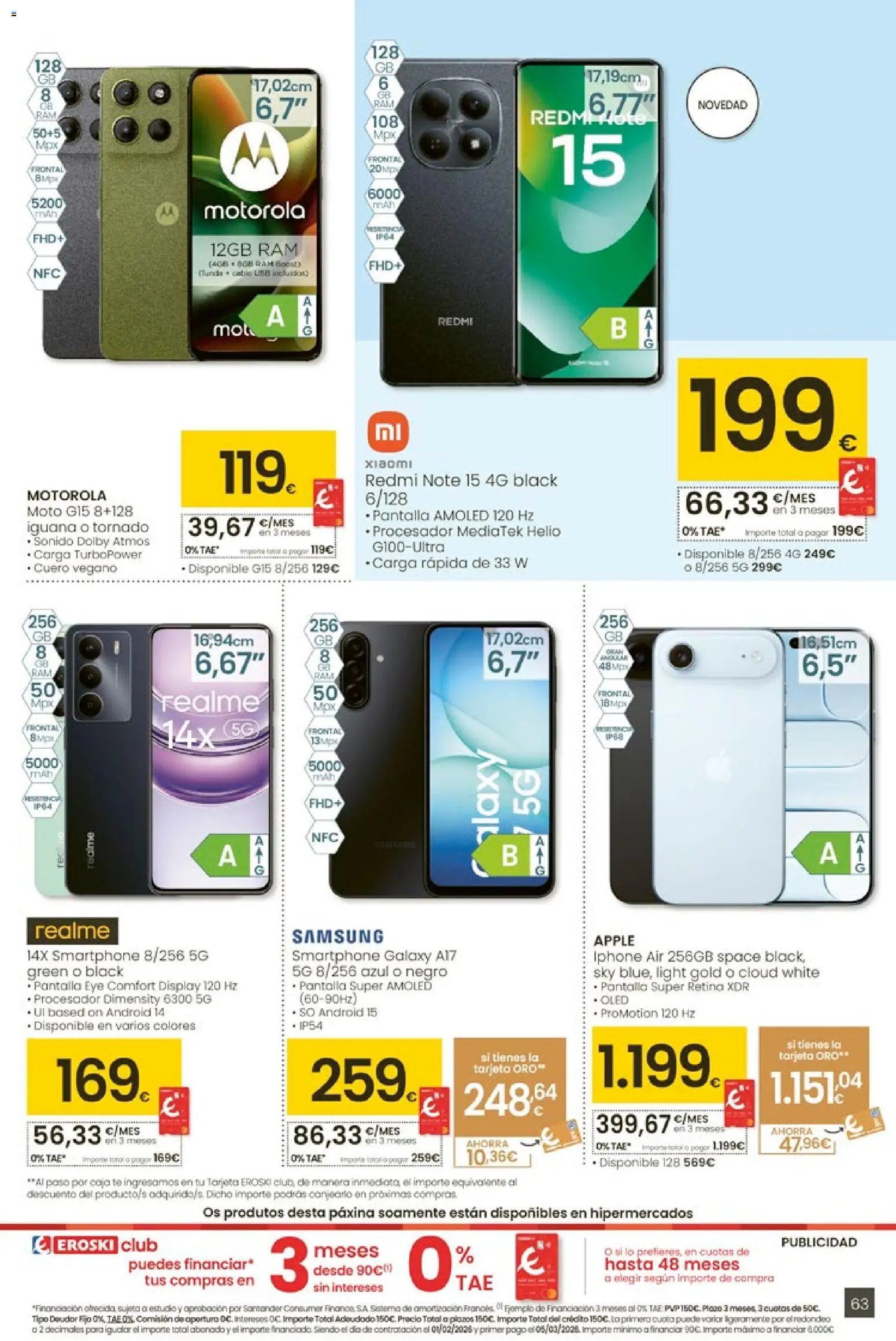 Eroski - Entroido do aforro │ válido desde el 29.01.2026 | Página: 63 | Productos: Smartphone, Apple, Iphone, Caja