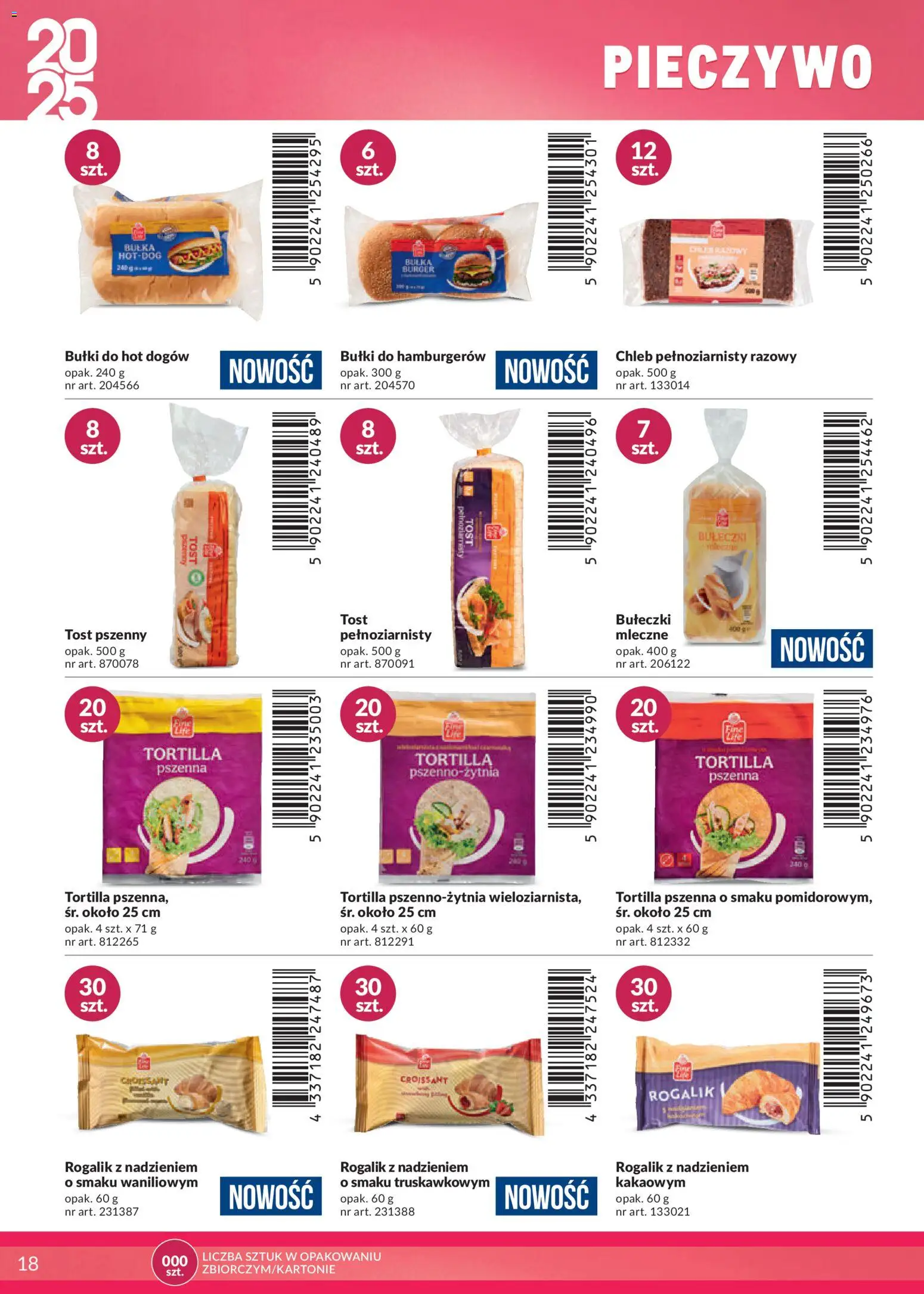 Makro Gazetka - Katalog marki własne dla Twojego sklepu od 28.04.2025 | Strona: 18 | Produkty: Pieczywo, Tortilla, Bułka, Chleb