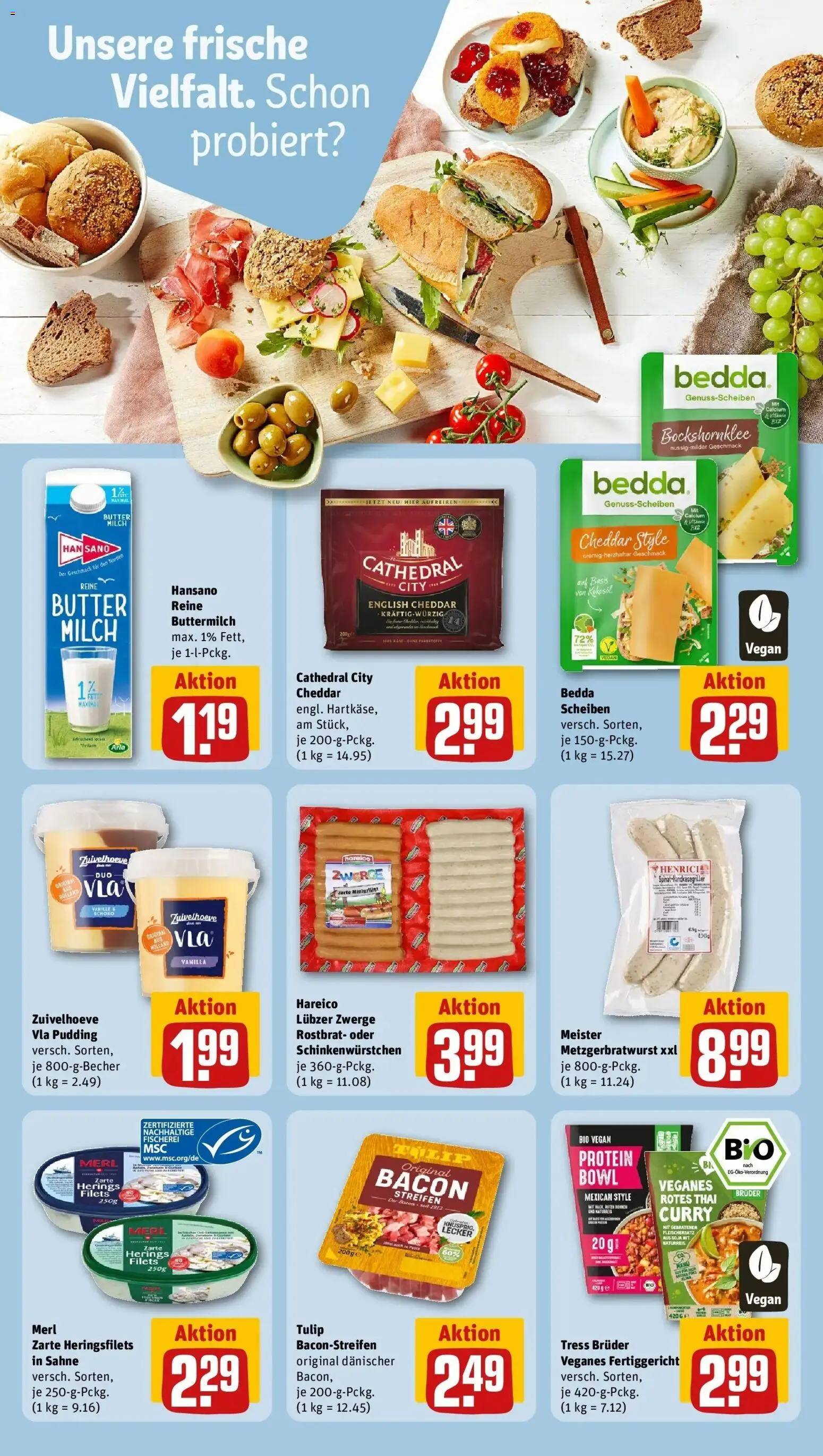 Rewe Prospekt Bremen	 – gültig ab 13.04.2026 | Seite: 17 | Produkte: Buttermilch, Pudding, Sahne, Lubzer