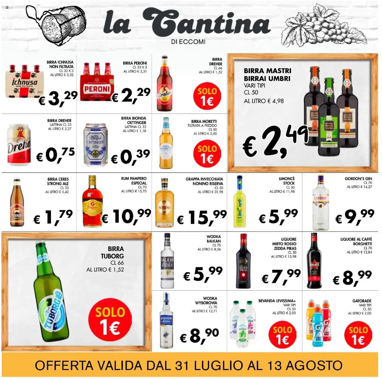Volantino Coal del 31.07.2025 | Pagina: 15 | Prodotti: Gin, Ceres, Pampers, Liquore