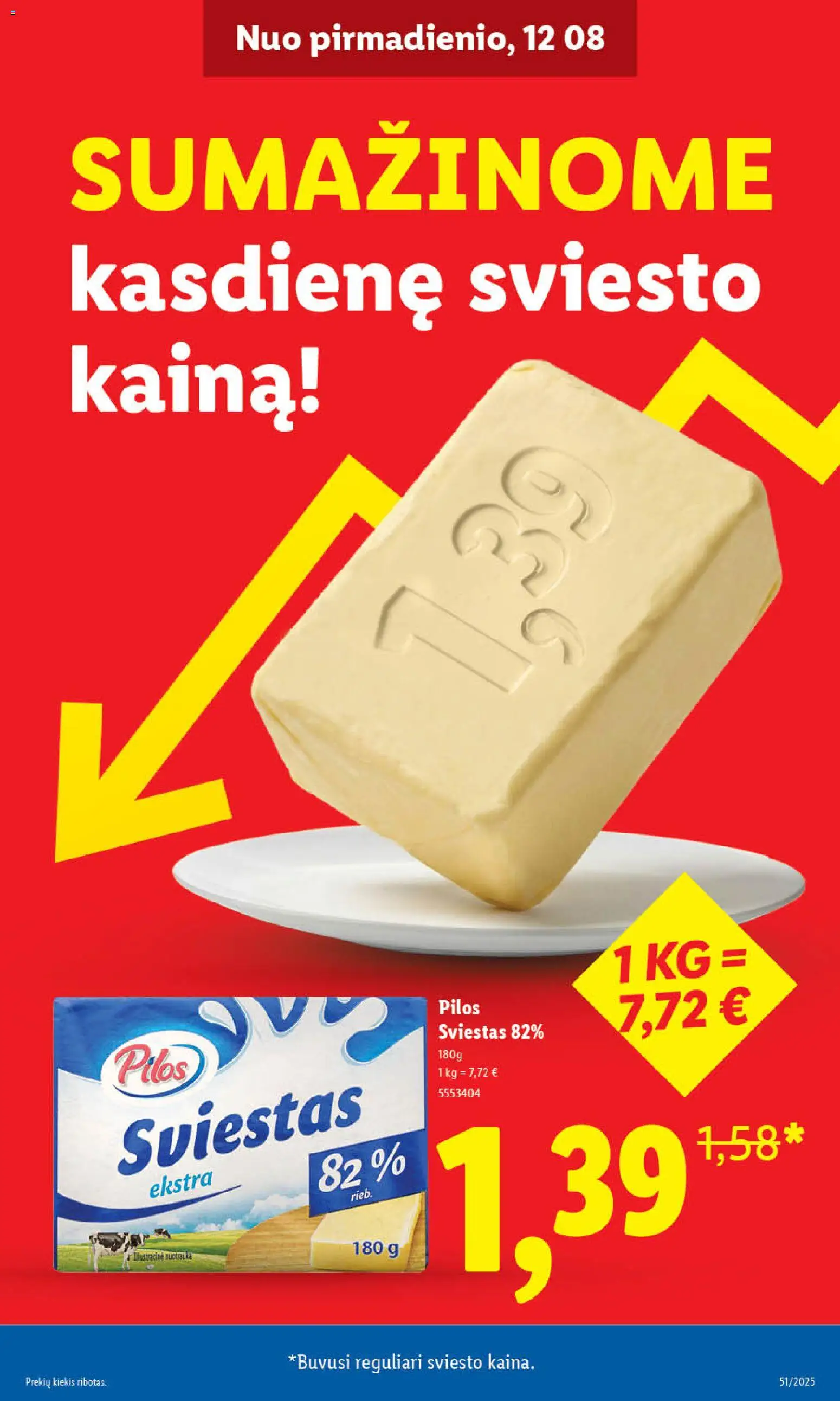LIDL akcijos nuo 18.12.2025 | Puslapis: 5 | Prekių: Sviestas