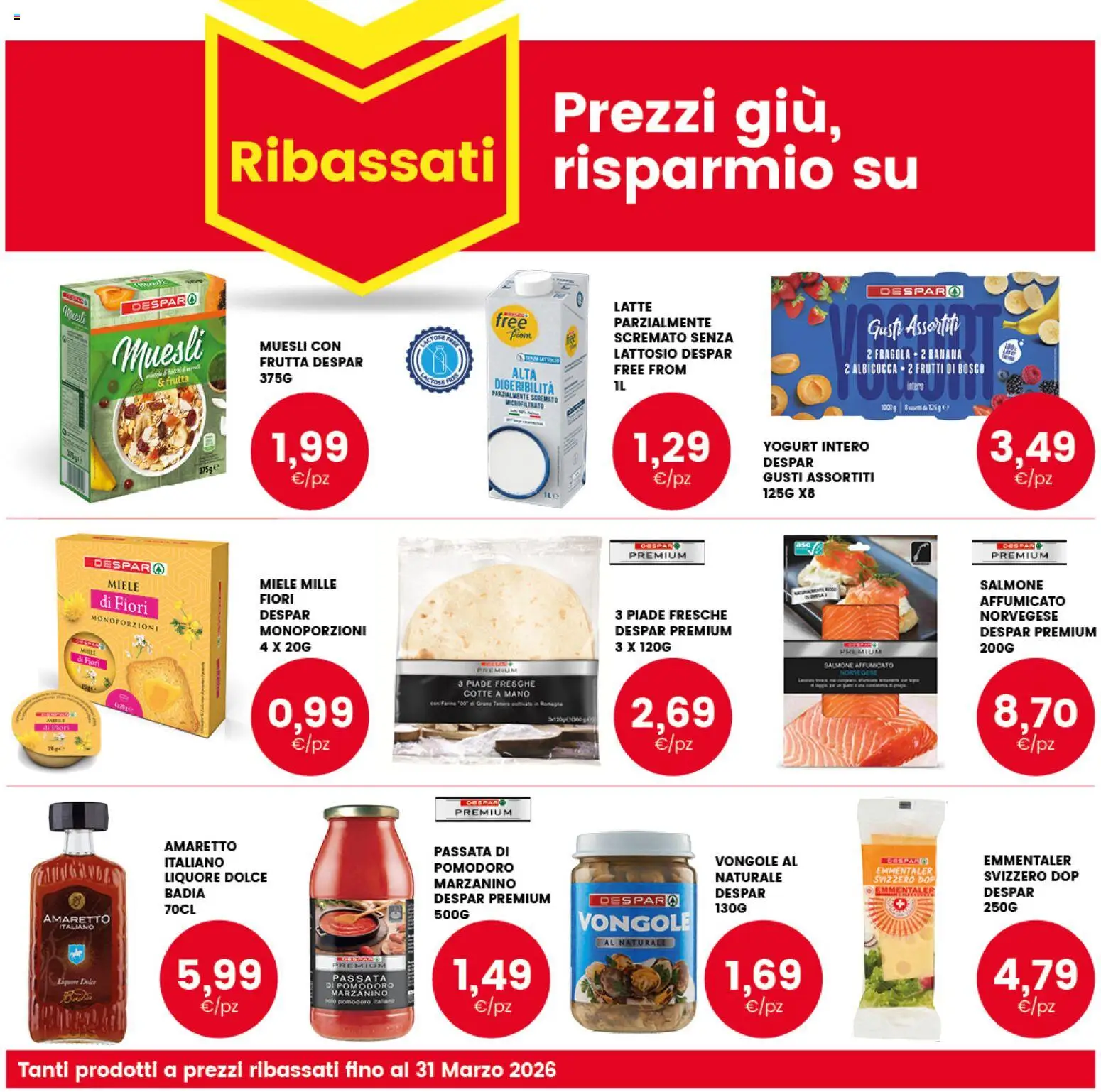 Volantino Interspar del 20.01.2026 | Pagina: 19 | Prodotti: Muesli, Pomodoro, Passata di pomodoro, Miele